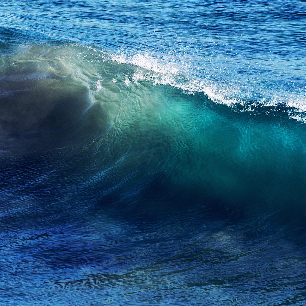 Wave Sea Ocean Summer Blue Wallpaper