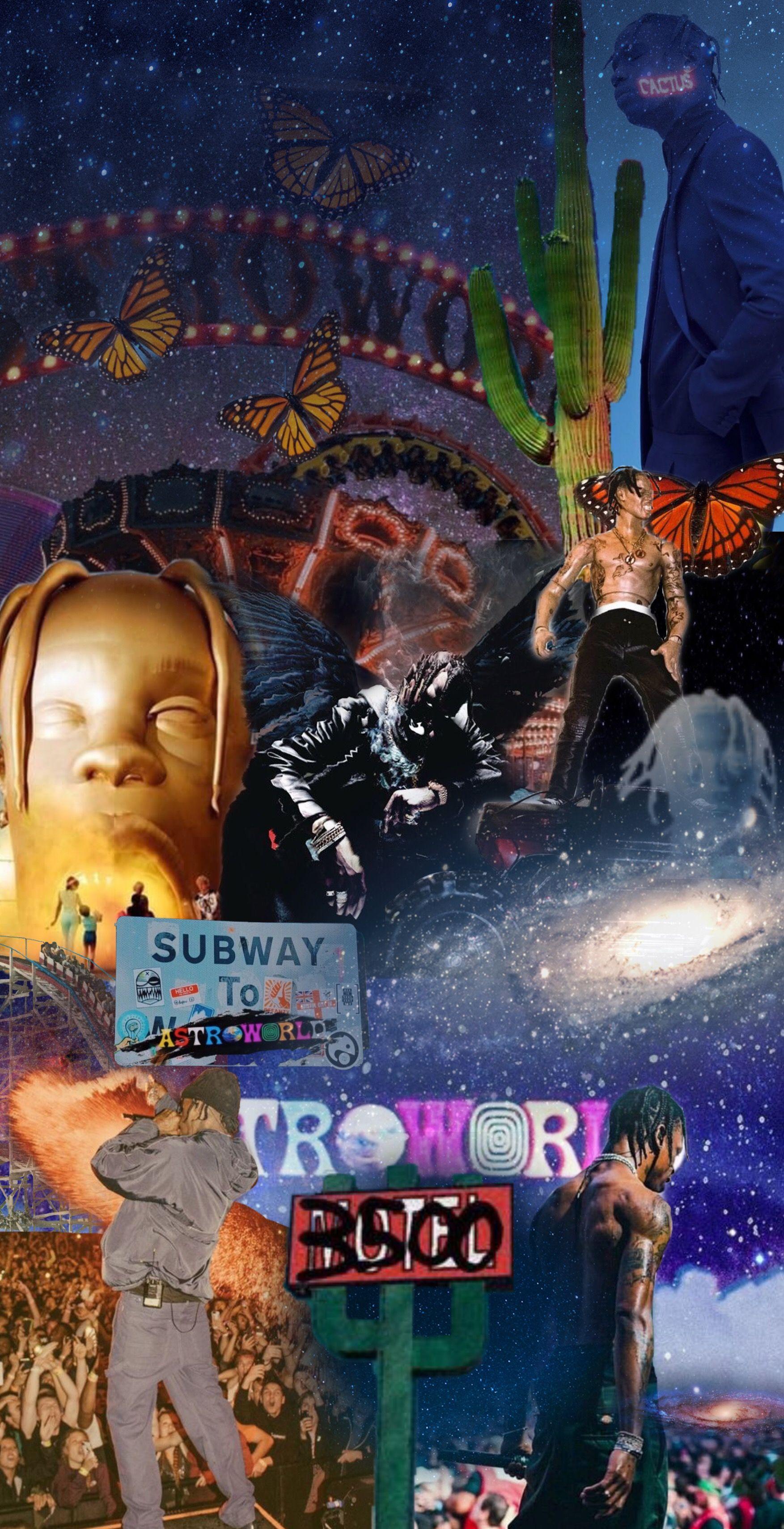 Wallpaper of Travis Scott Utopia Album Cover in 2023