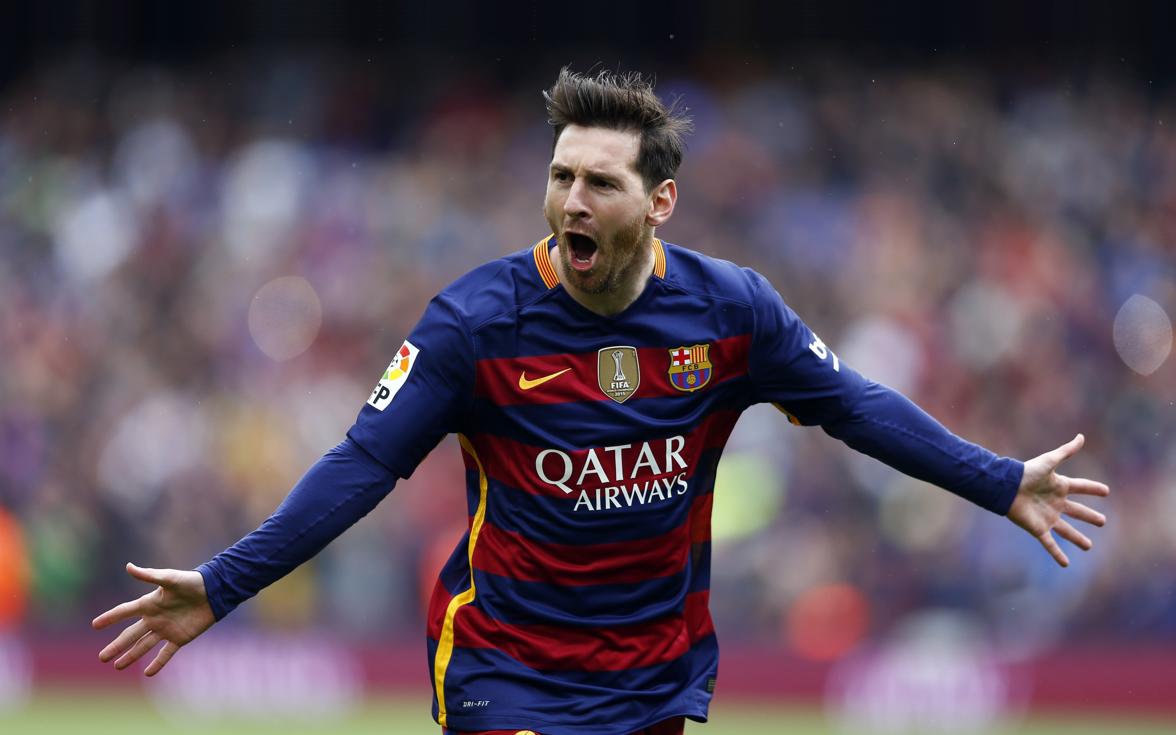 Download 3840x2400 wallpaper lionel messi, goal, celebrity, football player, 4k, ultra HD 16: widescreen, 3840x2400 HD image, background, 9589