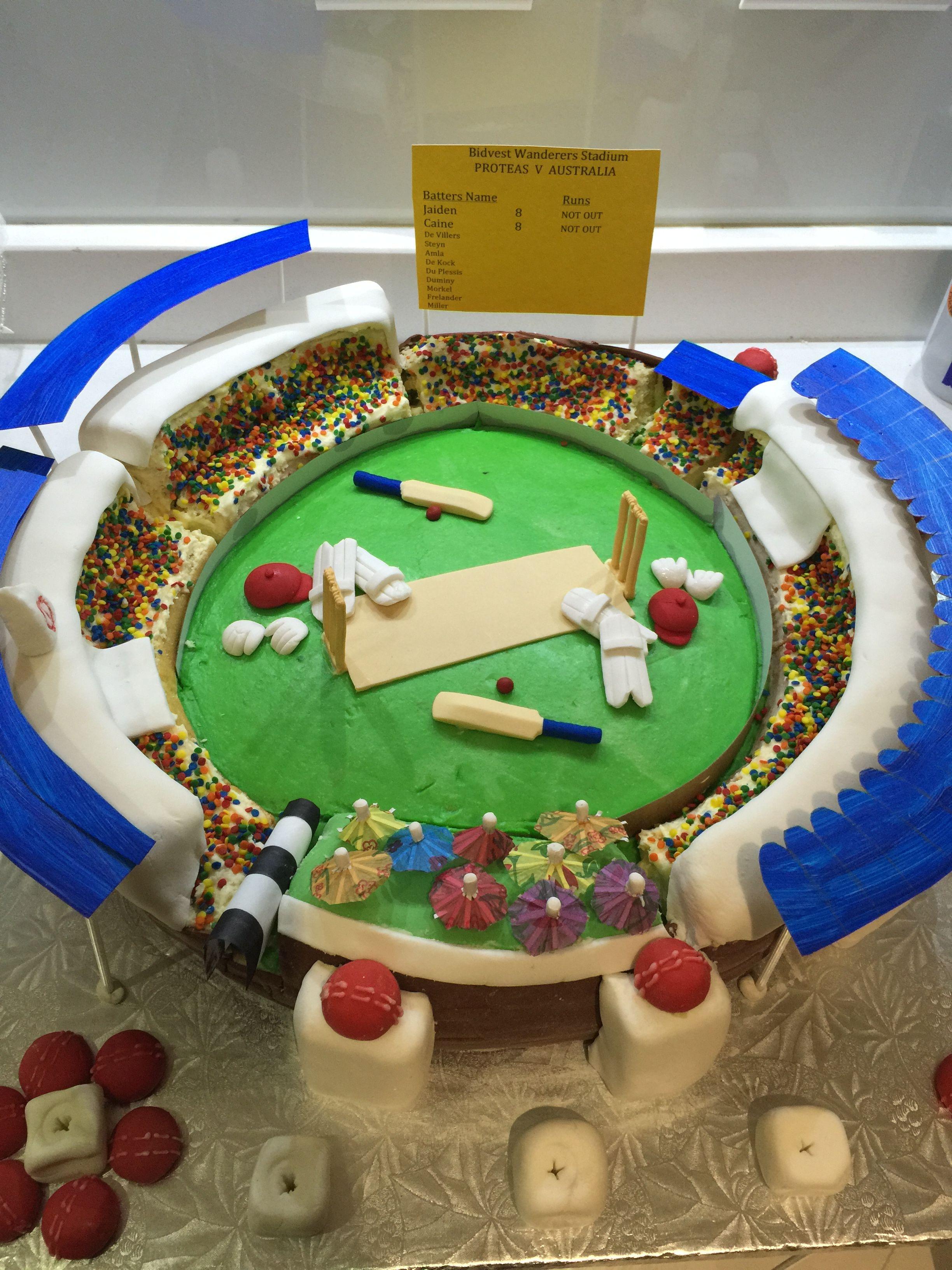 cricket #stadium #cake. Cakes. Cricket cake, Cricket