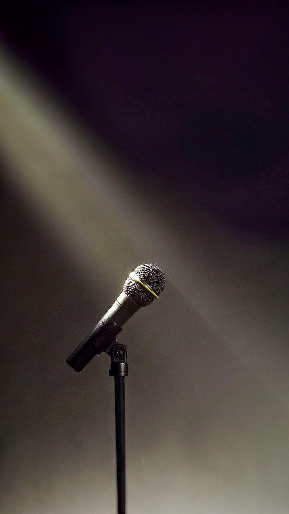 Microphone Light #iPhone #wallpaper. Music wallpaper, Music photography, Music art