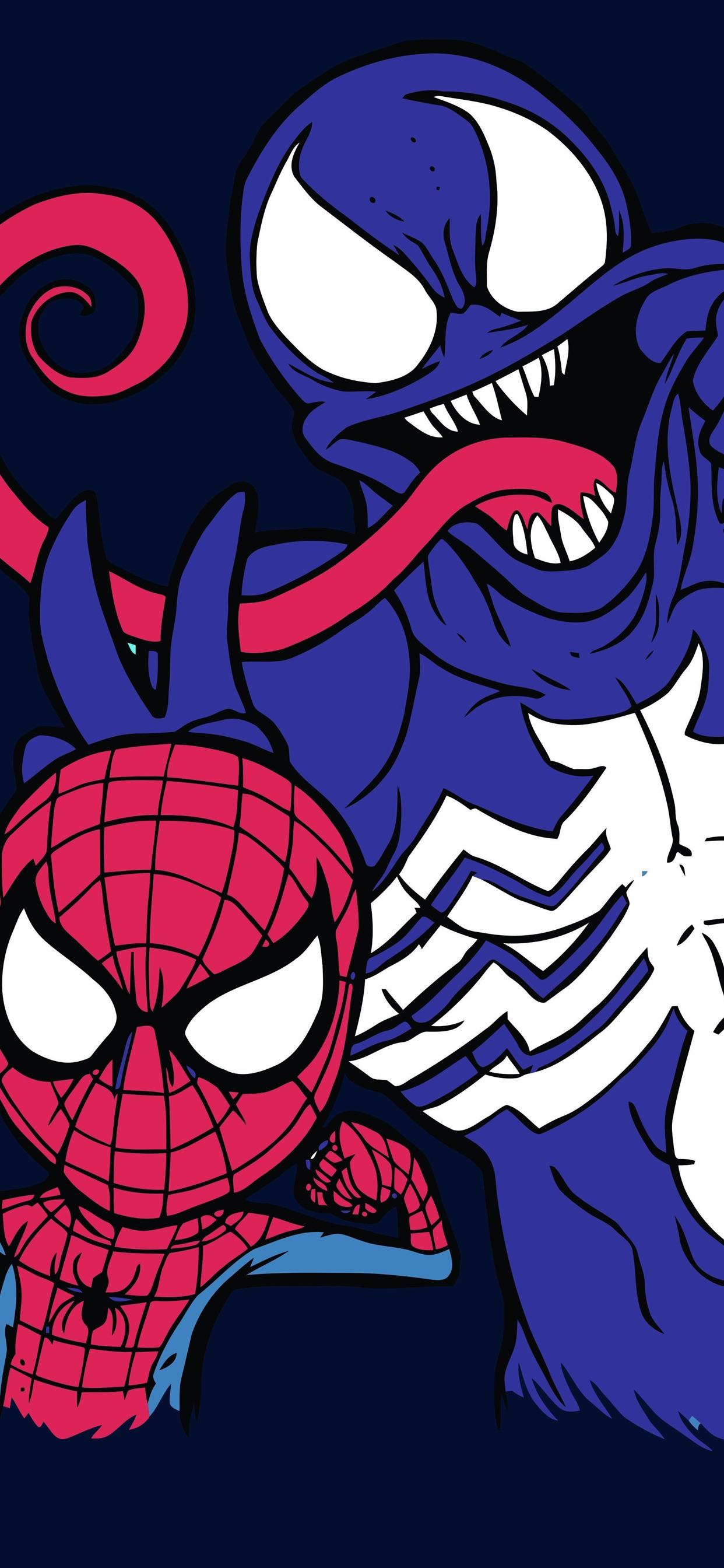 Spider Man And Venom, DC Comics 1242x2688 IPhone XS Max