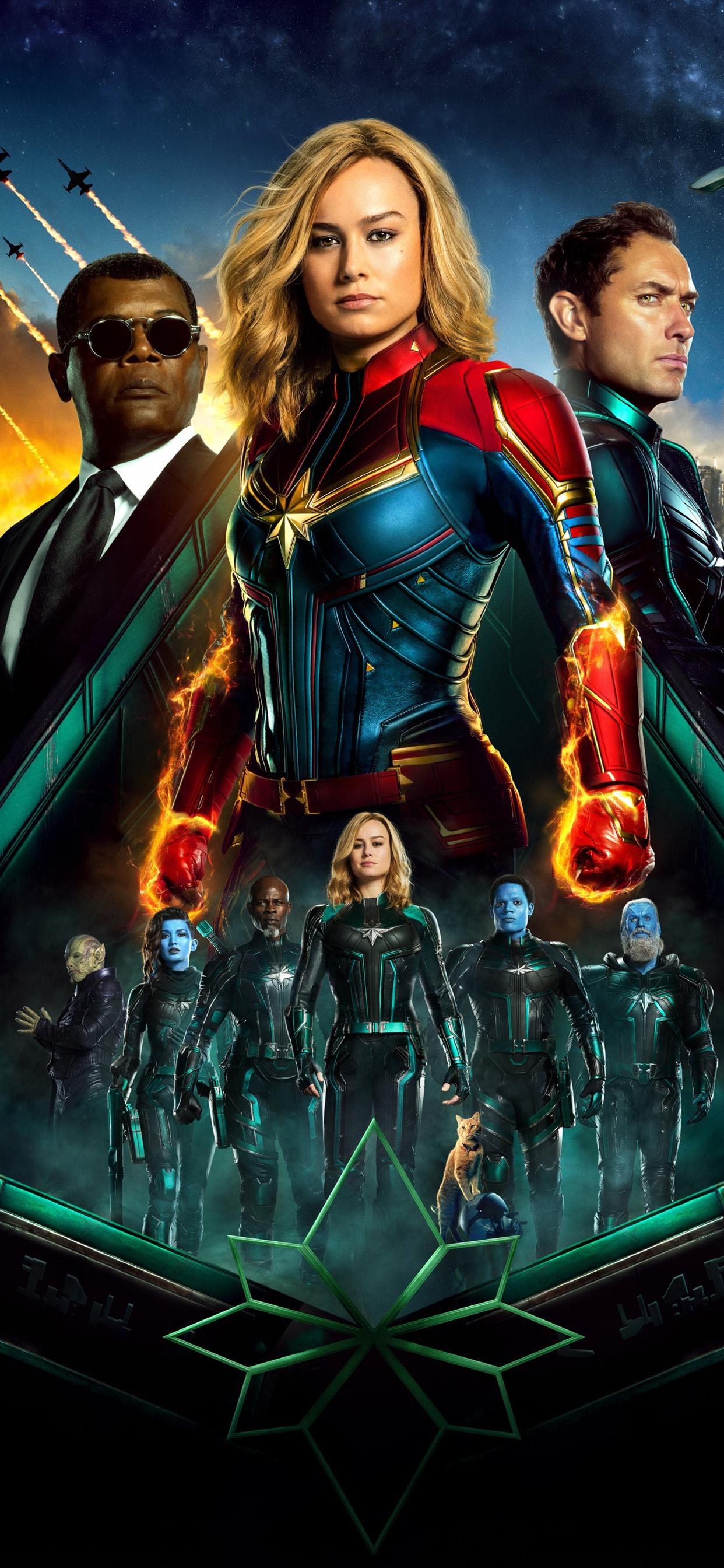 Captain Marvel, DC Comics Movie 1242x2688 IPhone 11 Pro XS Max