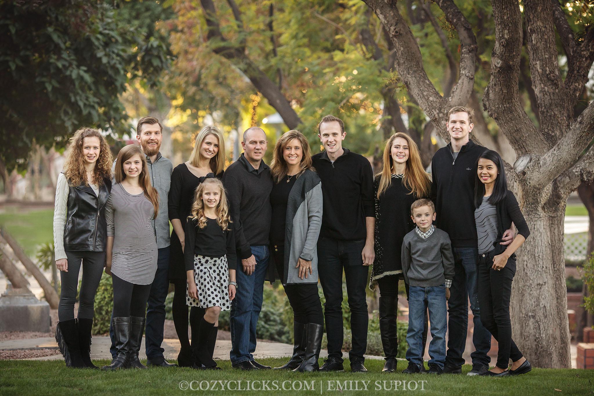 Simple Ways To Pose Large Families for Portraits