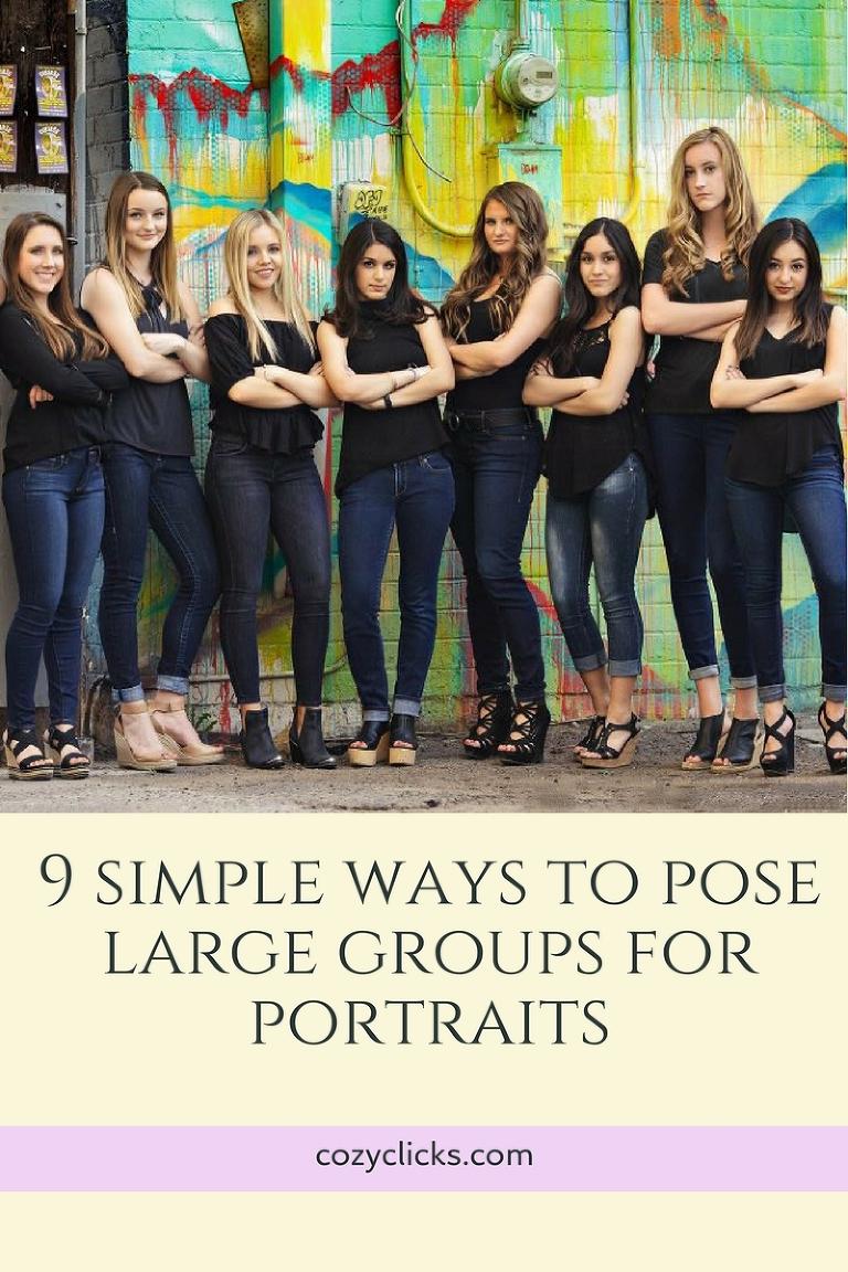 Simple Ways To Pose Large Families for Portraits