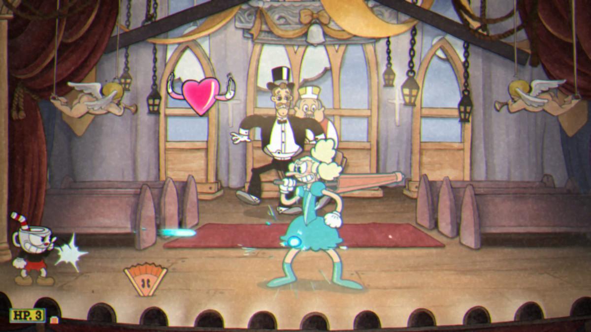Cuphead boss guide: Sally Stageplay in 'Dramatic Fanatic
