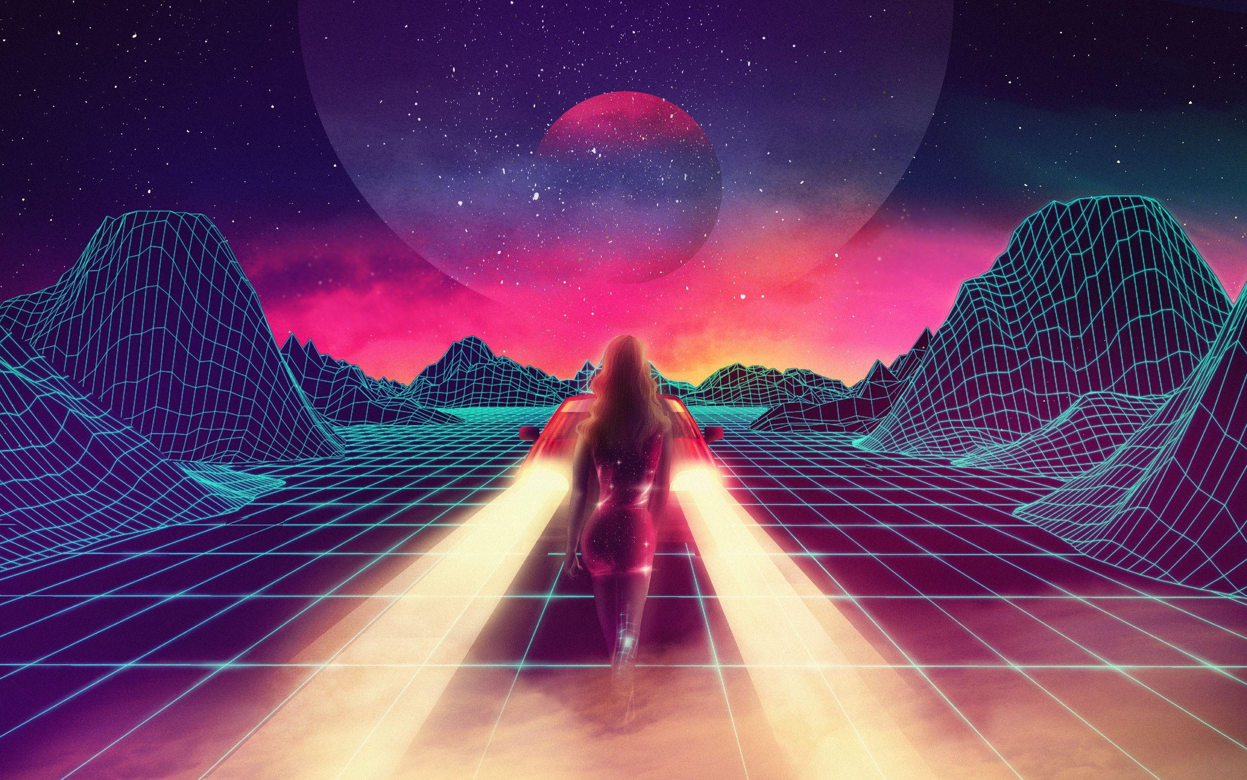 80's Neon. Vaporwave. Retro futurism, Retro waves, Neon