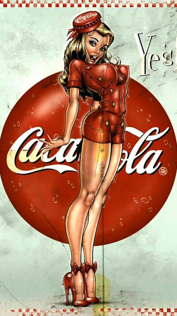 Pin Up Vintage Coca Cola Wallpapers Wallpaper Cave 
