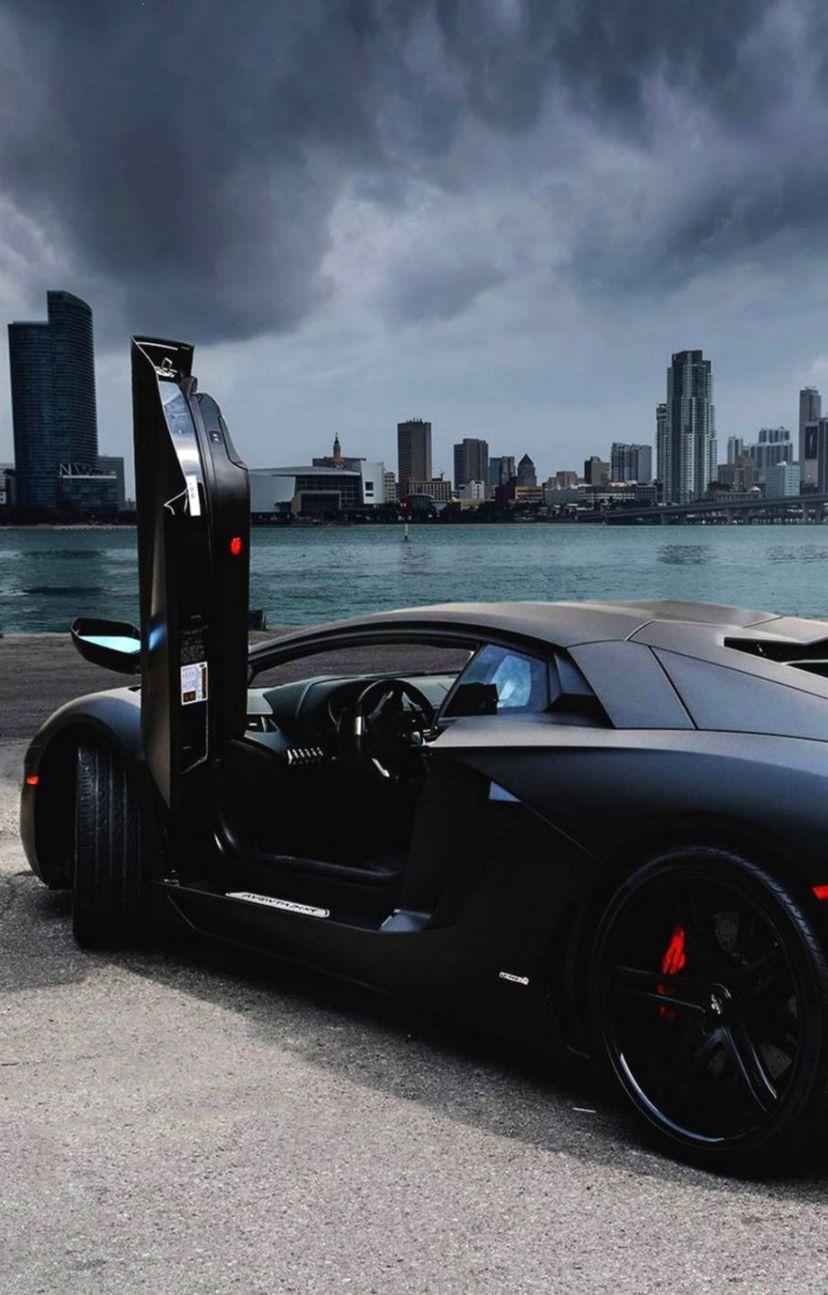 Lamborghini Aventador Black HD Wallpaper