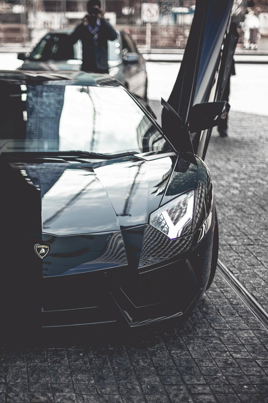 Black Lamborghini Hd Mobile Wallpapers Wallpaper Cave