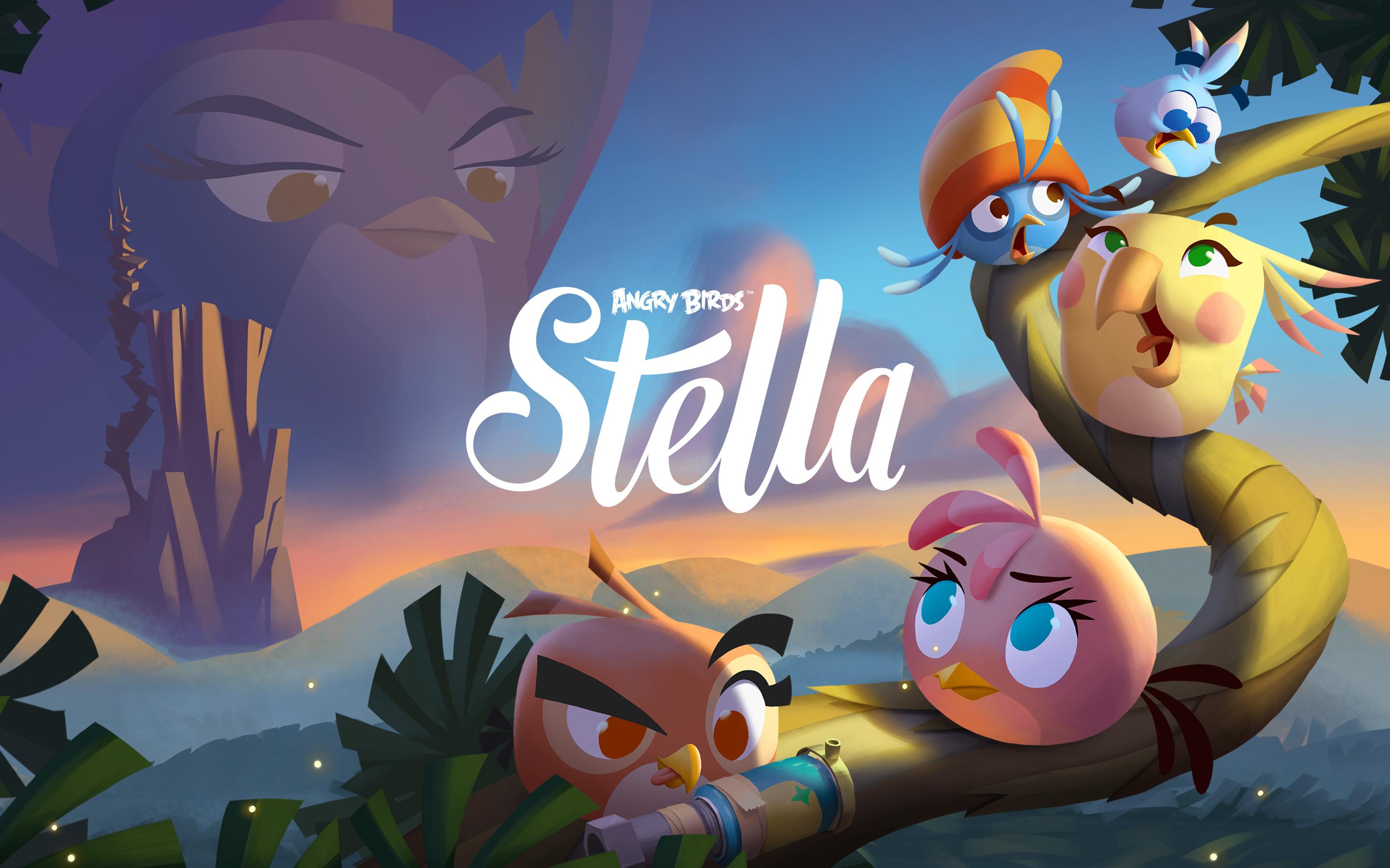 Angry Birds Stella Wallpaper