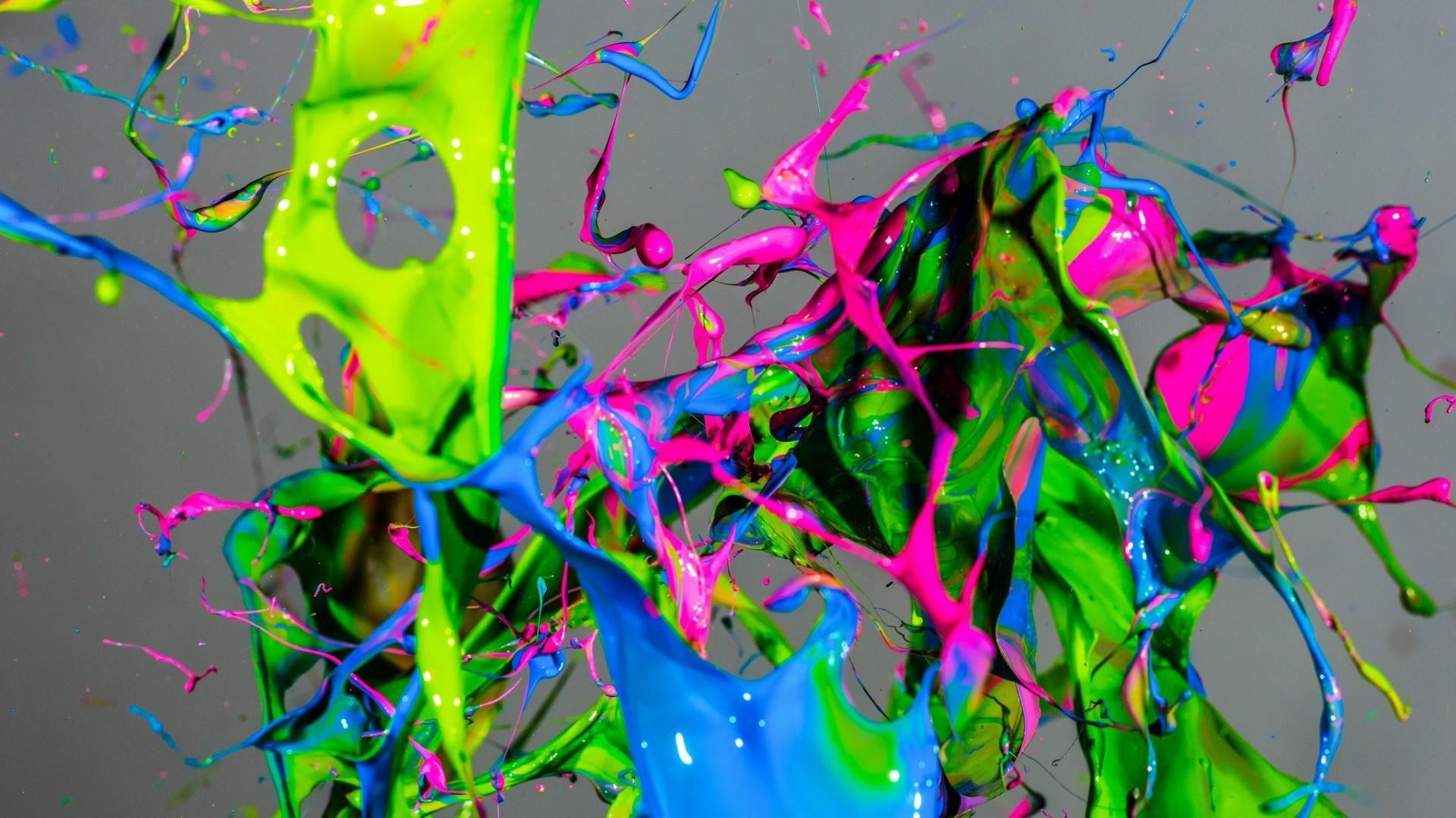 HD wallpaper: spray, ink, colorful, colors, splash, abstract