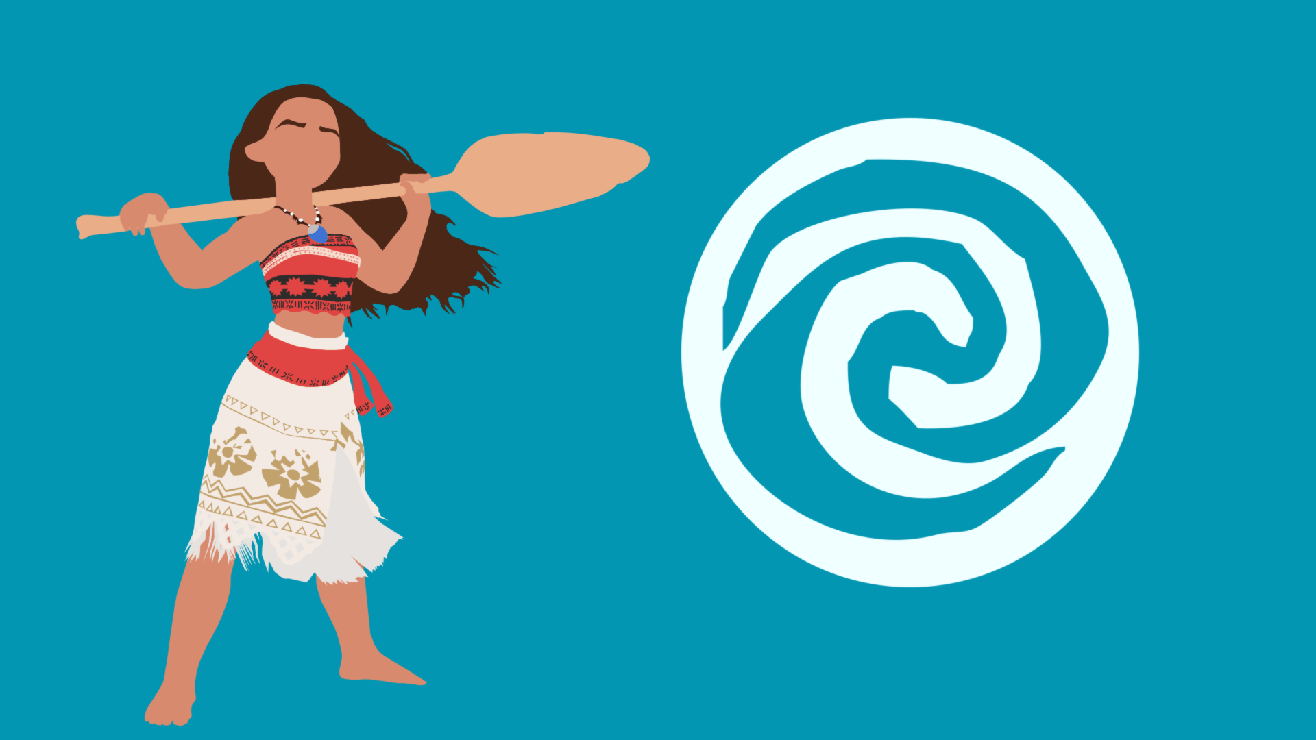Moana Minimalist Wallpaper by, PureParadise