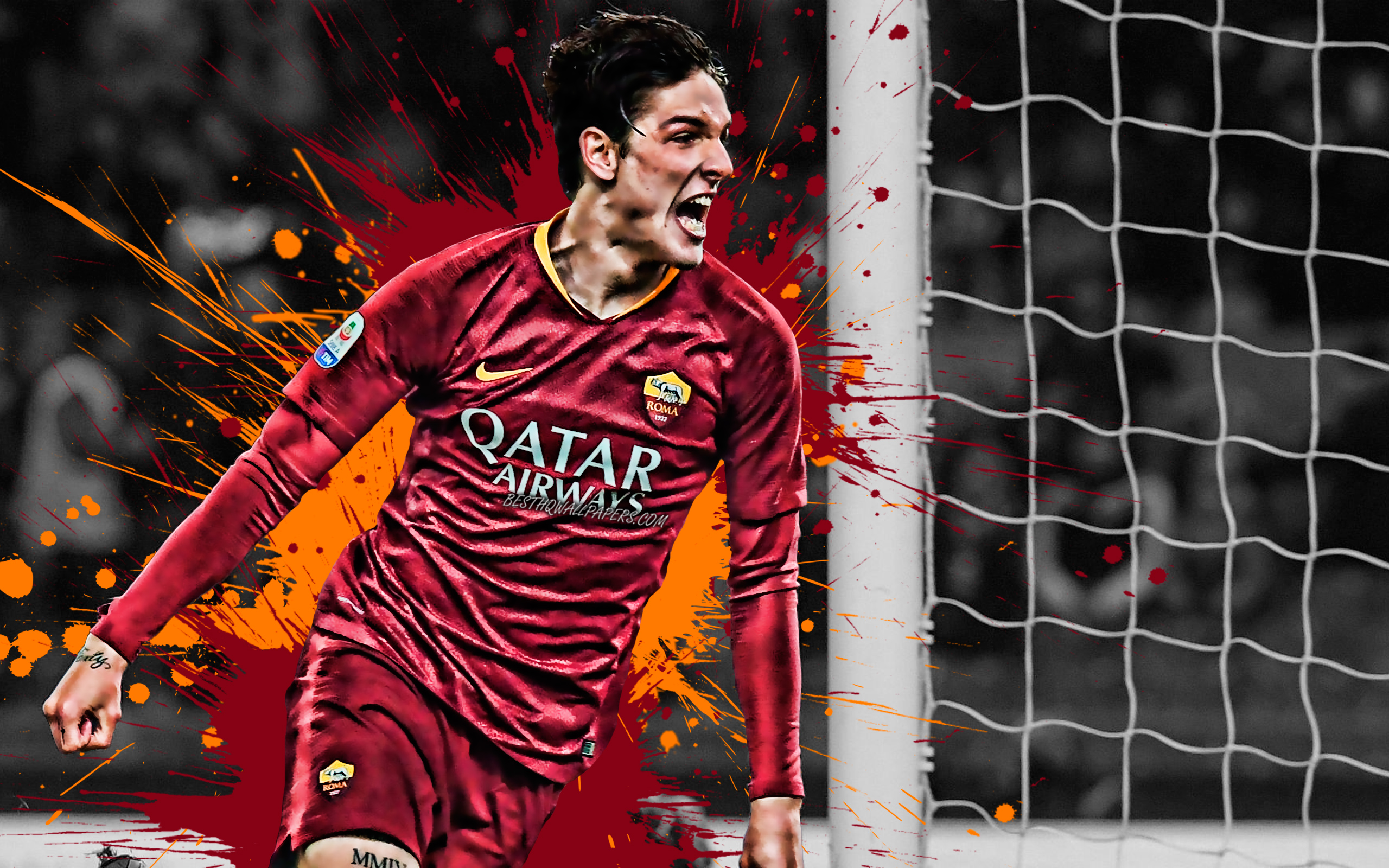 Download wallpaper Nicolo Zaniolo, 4k, Italian football