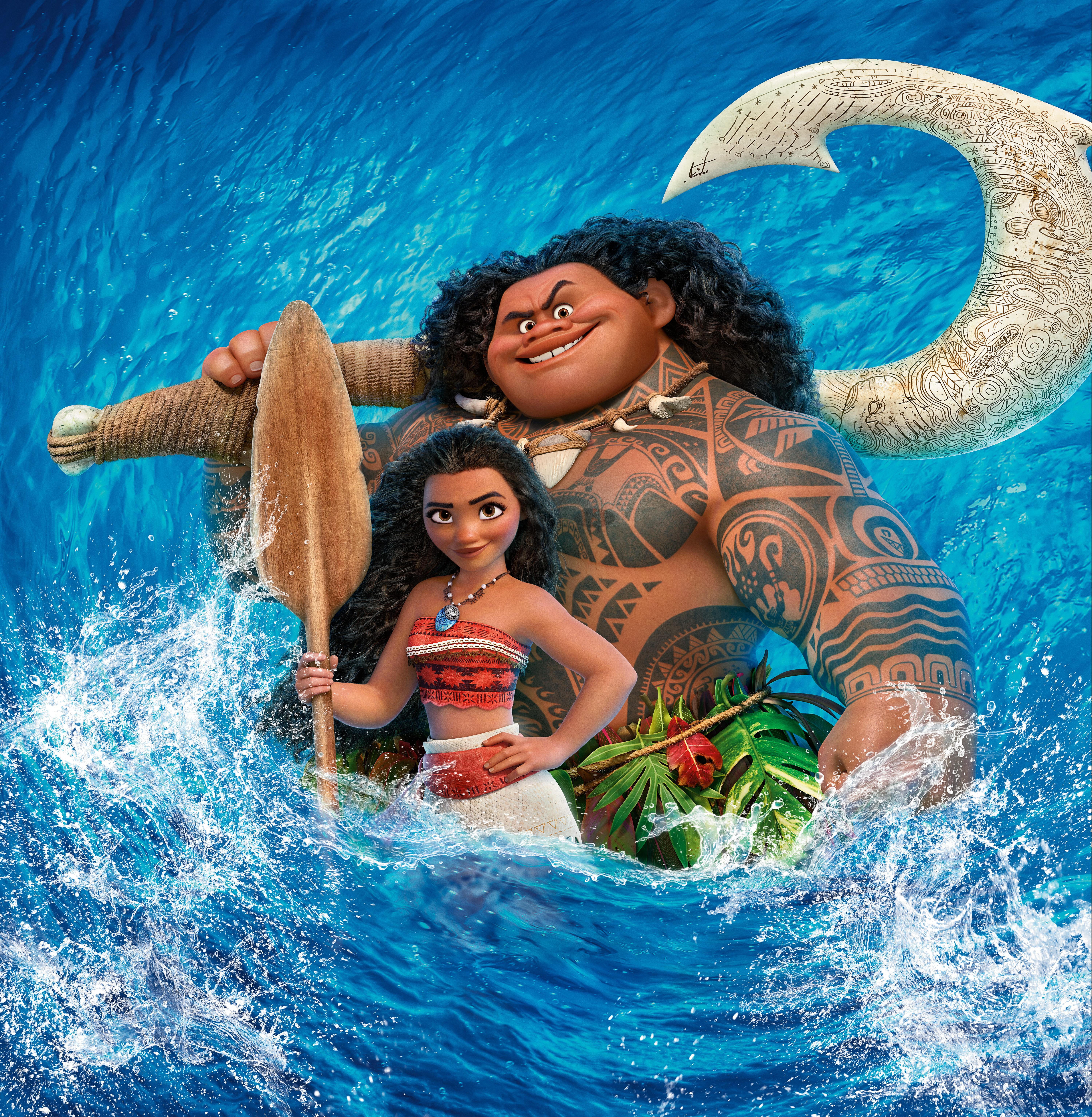 HD wallpaper: surf, moana, disney, film, anime, summer, sea