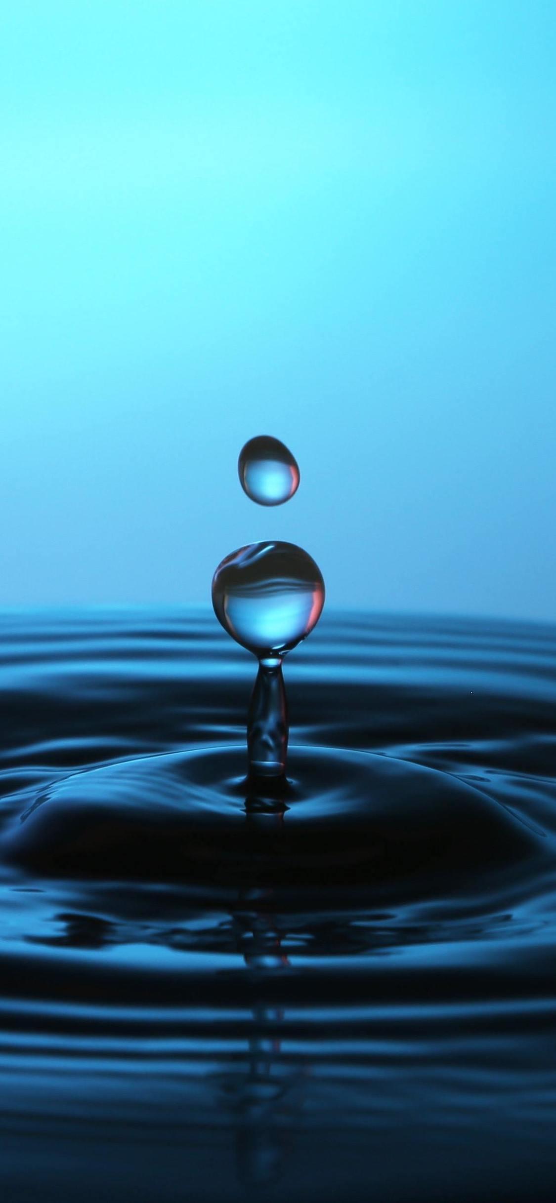Water Drop Closeup Macro 4k iPhone XS, iPhone 10
