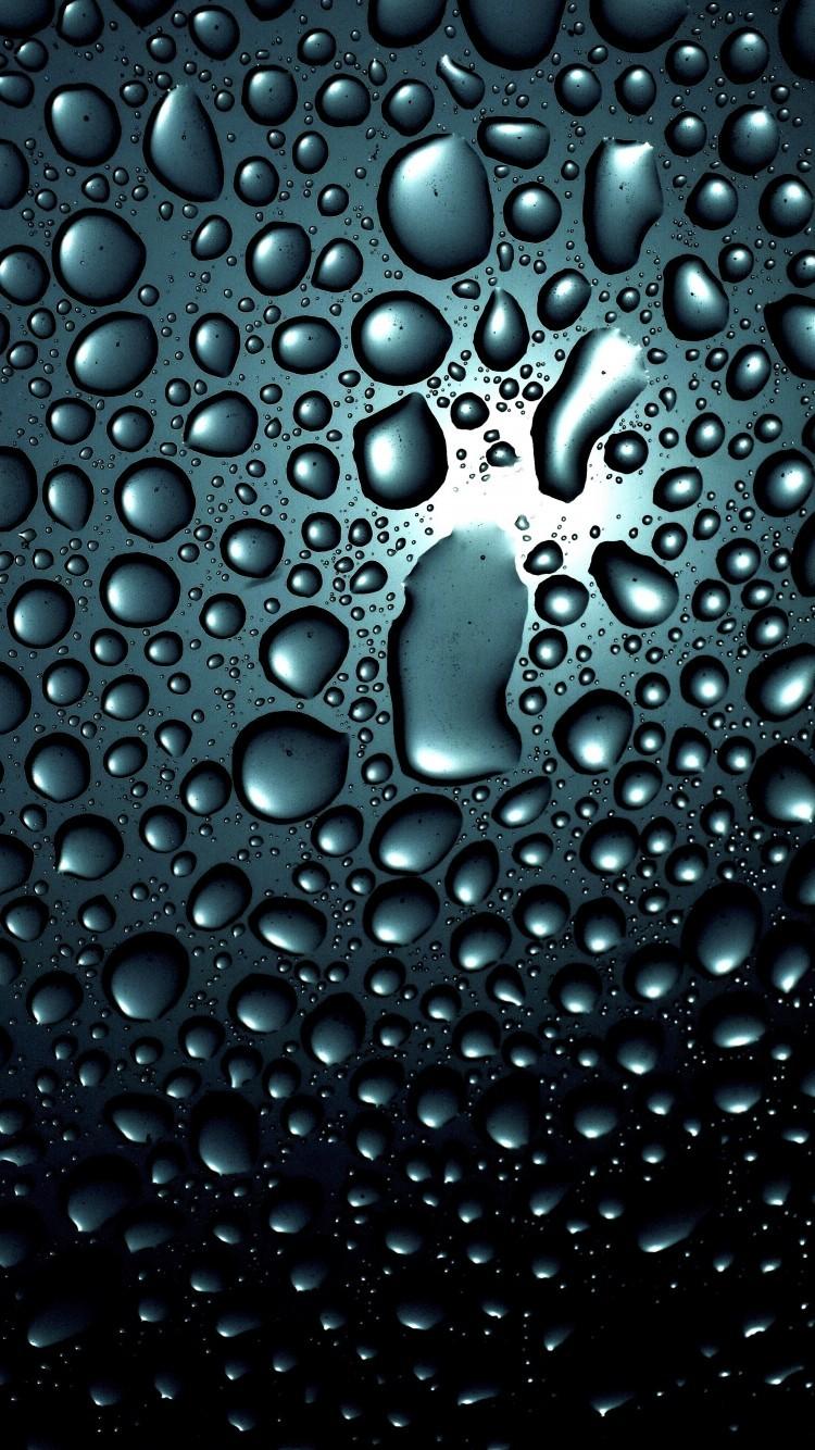 Download 750x1334 Water Drops, Surface Wallpaper for iPhone