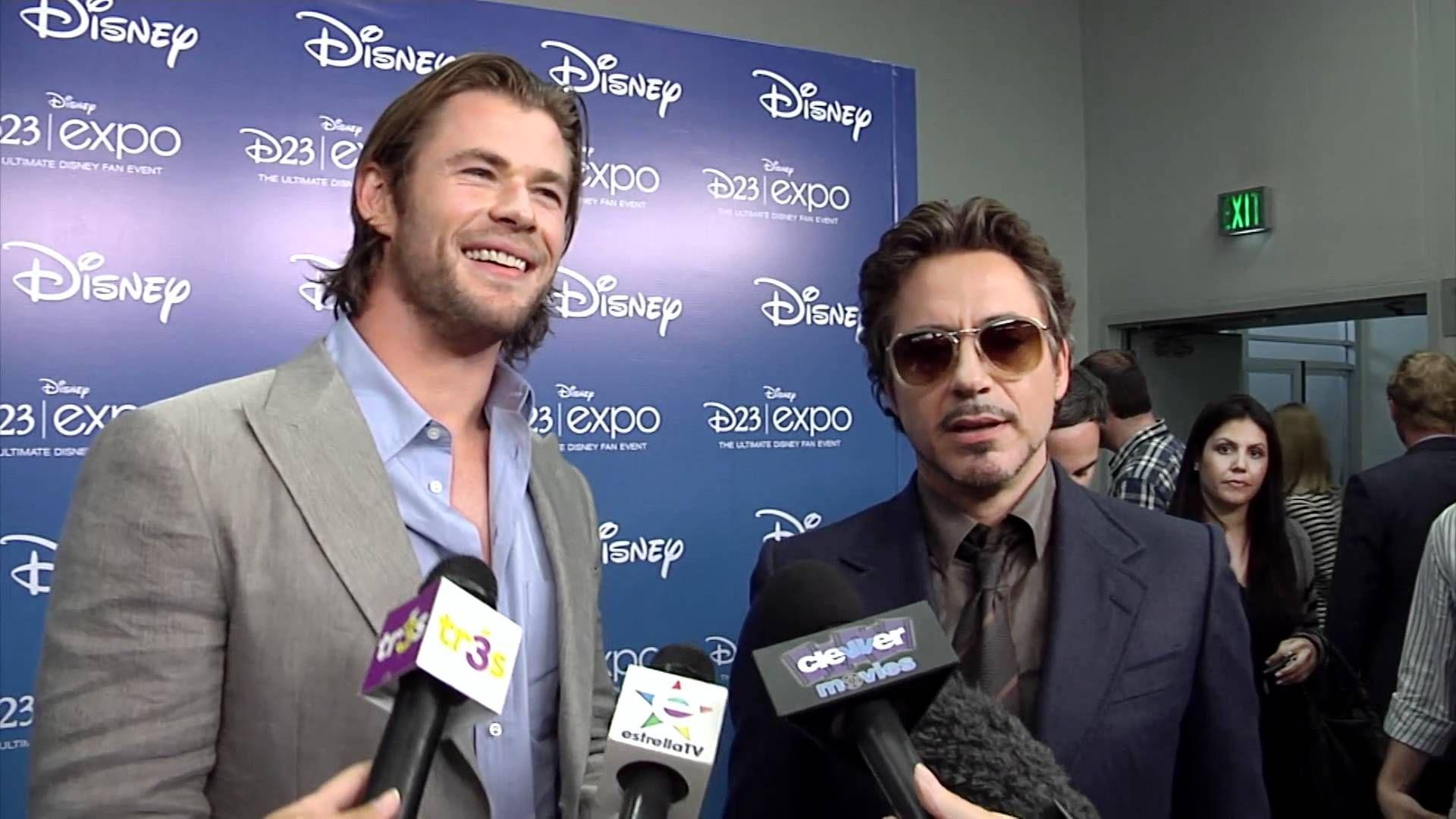 Robert Downey Jr. & Chris Hemsworth Talk 'The Avengers' At