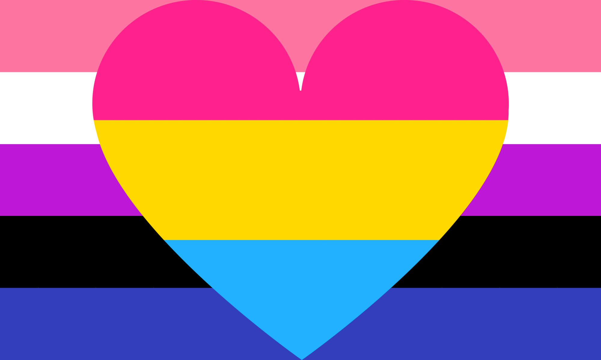 Genderfluid Pansexual Combo Pride Flag