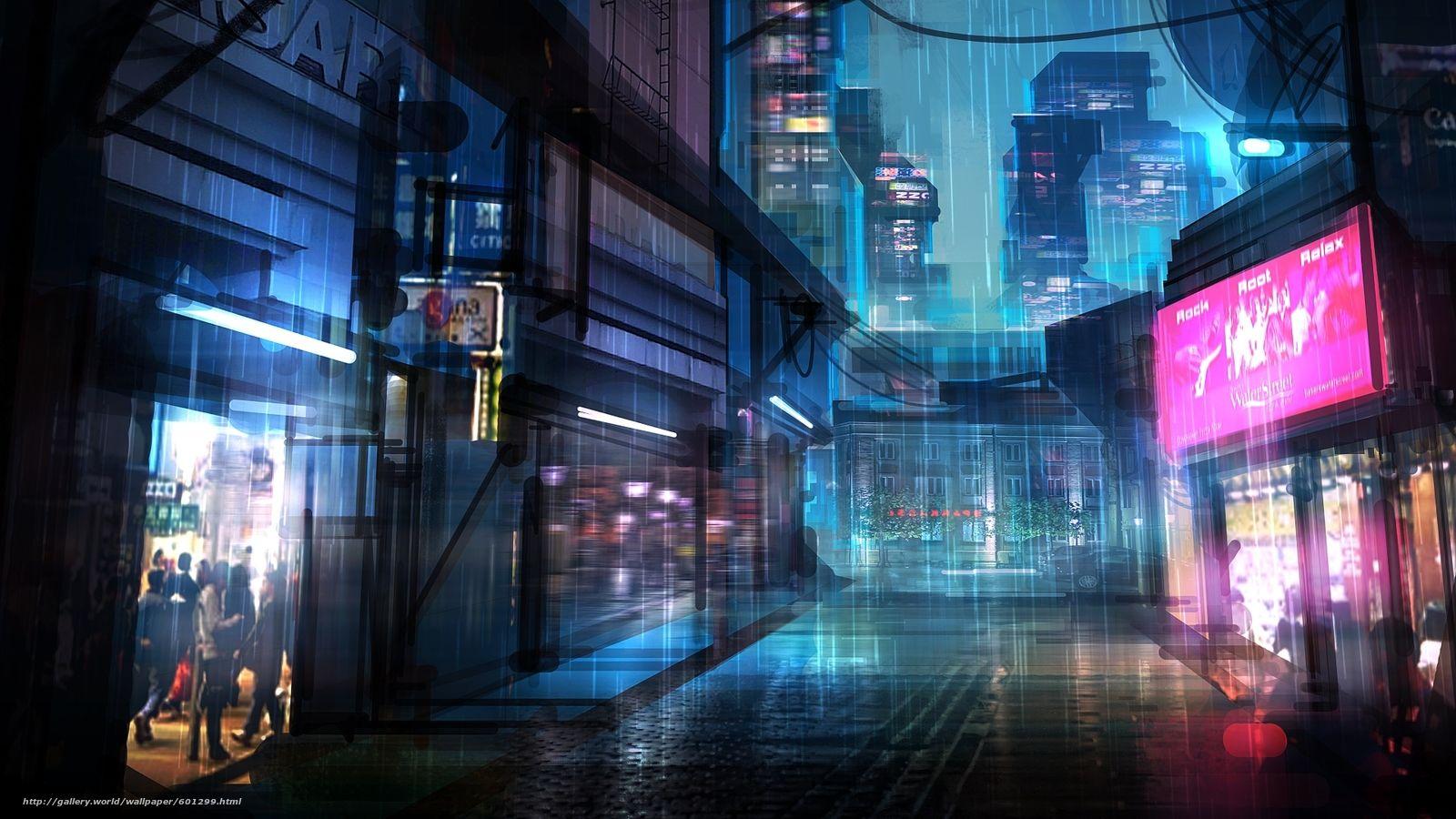 Cyberpunk City Wallpaper Free Cyberpunk City Background