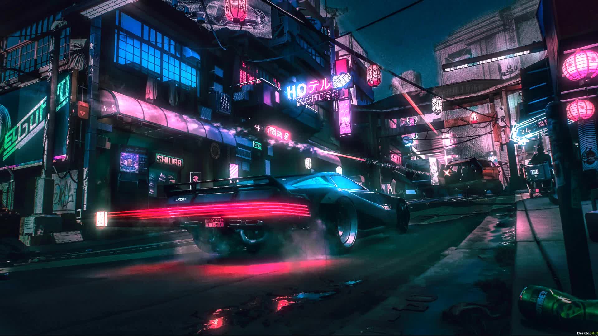 Neon City Computer Wallpapers Wallpaper Cave