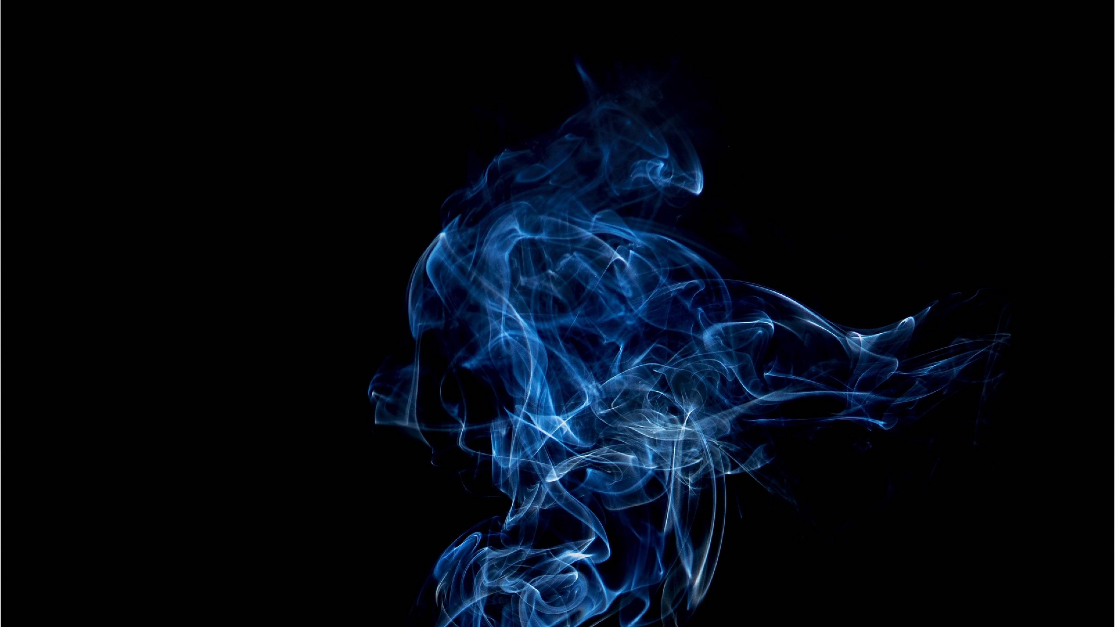 Blue smoke HD Wallpaper 4K Ultra HD Wallpaper