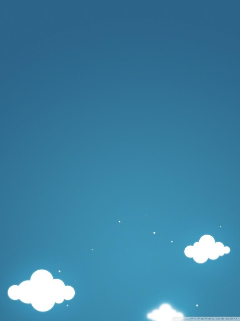 Cartoon Clouds And Blue Sky Ultra HD Desktop Background Wallpaper