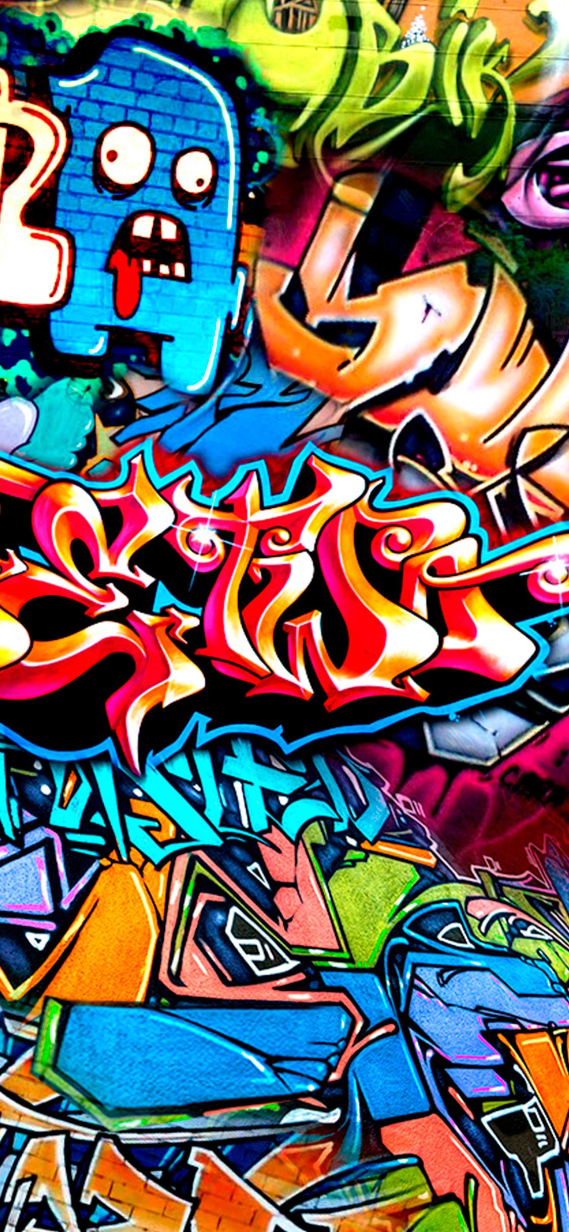 Graffiti Wallpaper for iPhone X, 6
