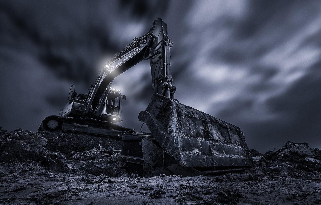 Wallpaper excavator, bucket, The Machine image for desktop