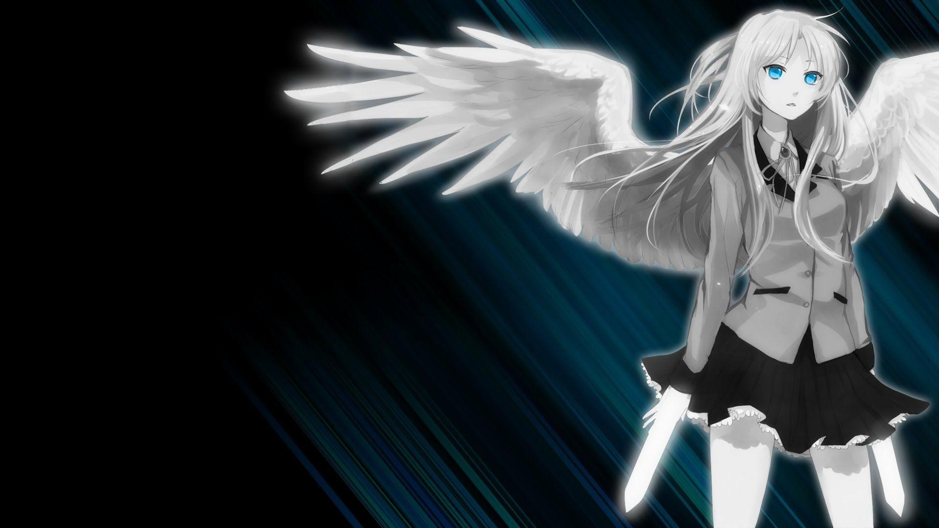 Anime Girl Fallen Angel 4K wallpaper download