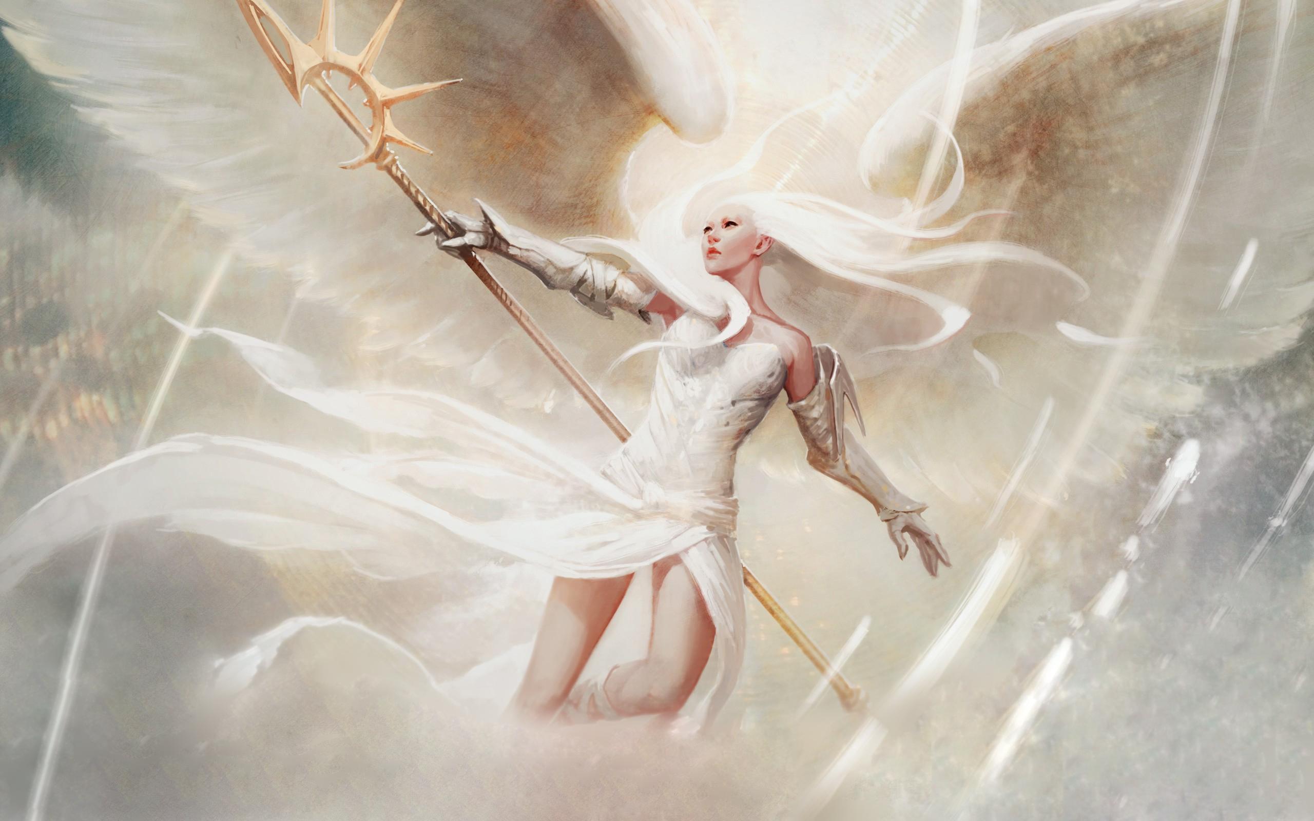 Woman Angel Wallpaperx1600