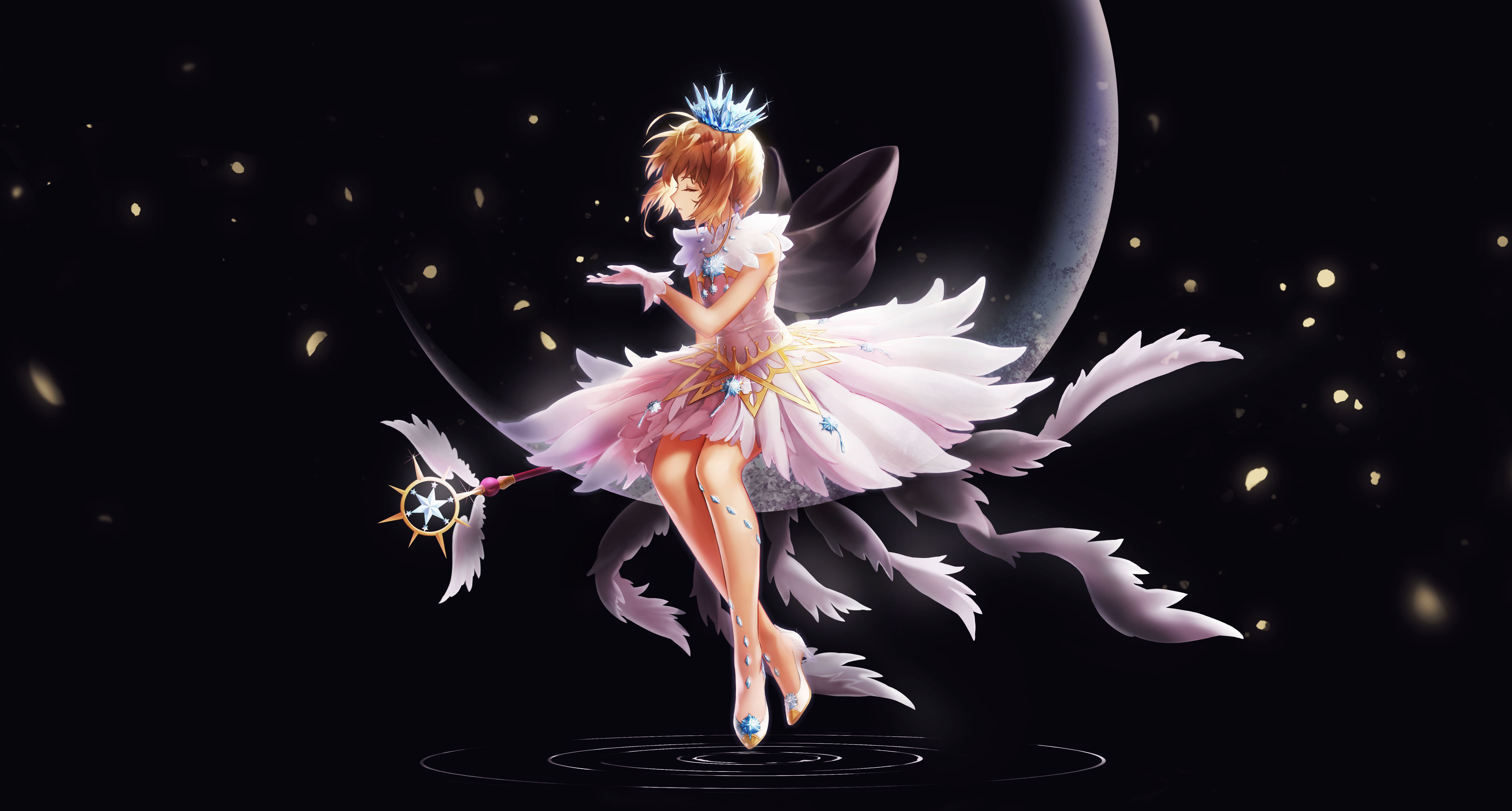5k, #dark Background, #anime Girl, k, #angel Sakura