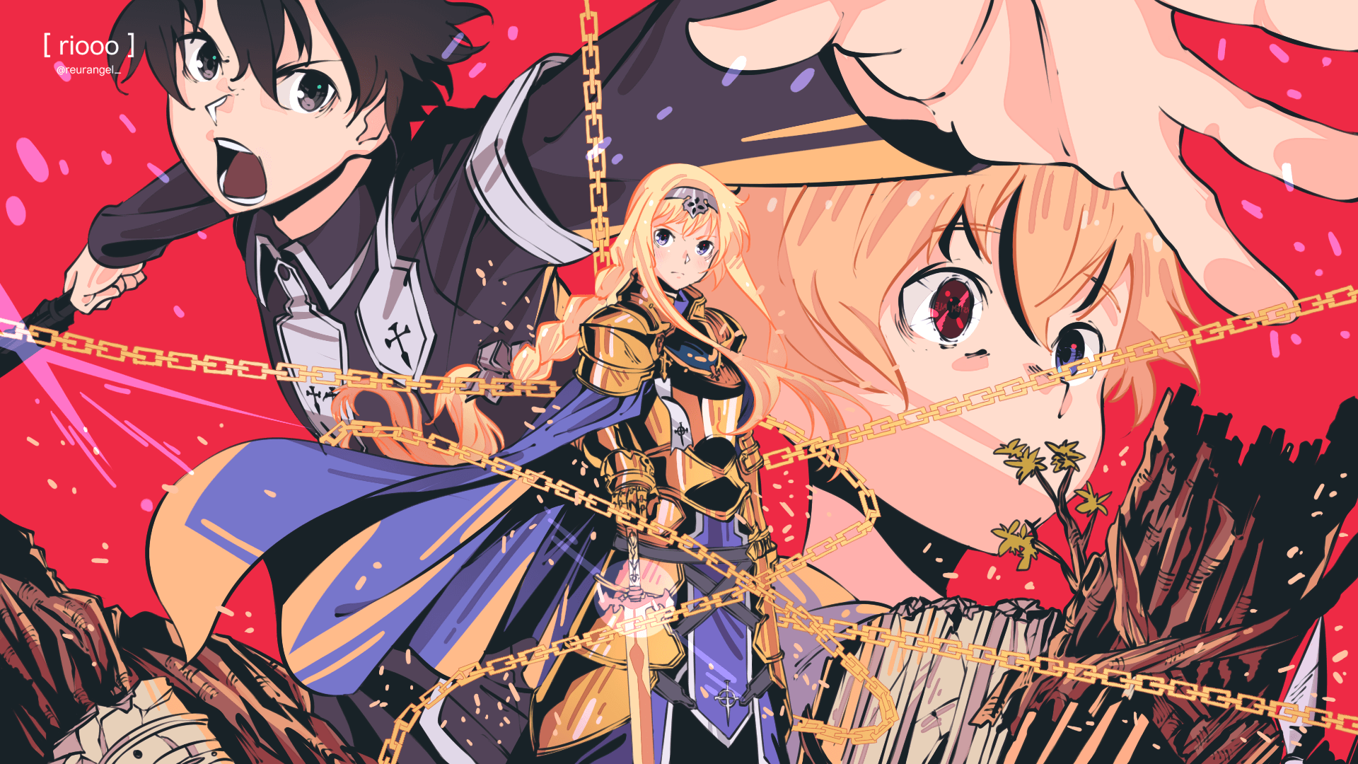 1920x1080 Eugeo (Sword Art Online), Sword, Alice