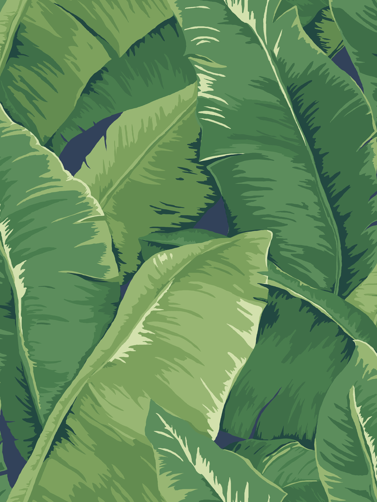 Bold Banana Leaf Wallpaper