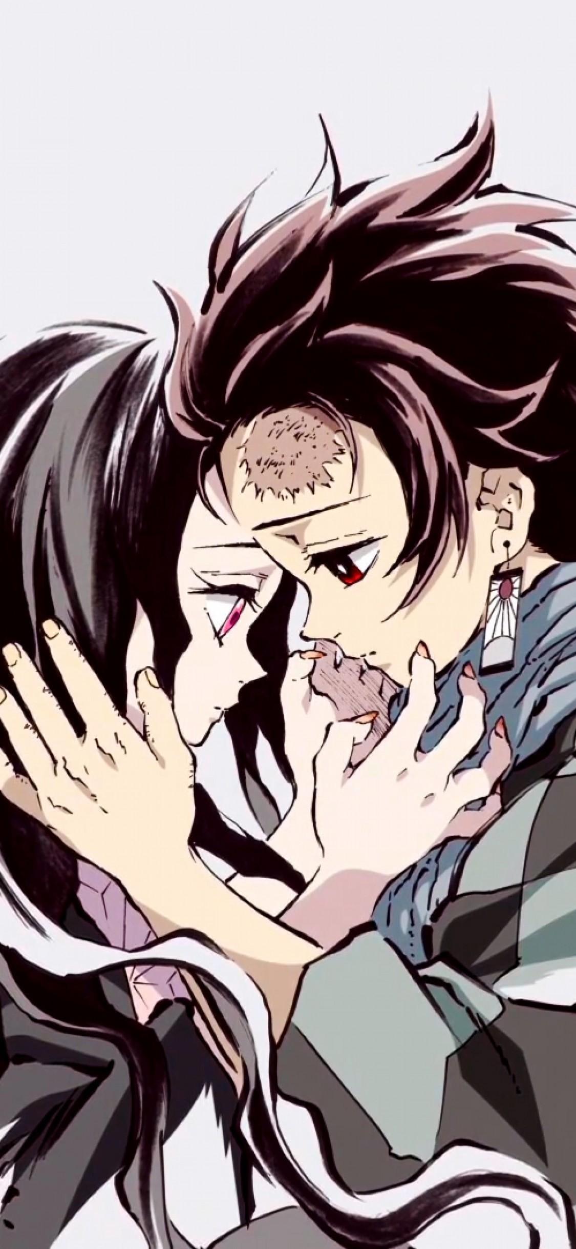 Download 1125x2436 Tanjirou Kamado, Kimetsu No Yaiba, Nezuko