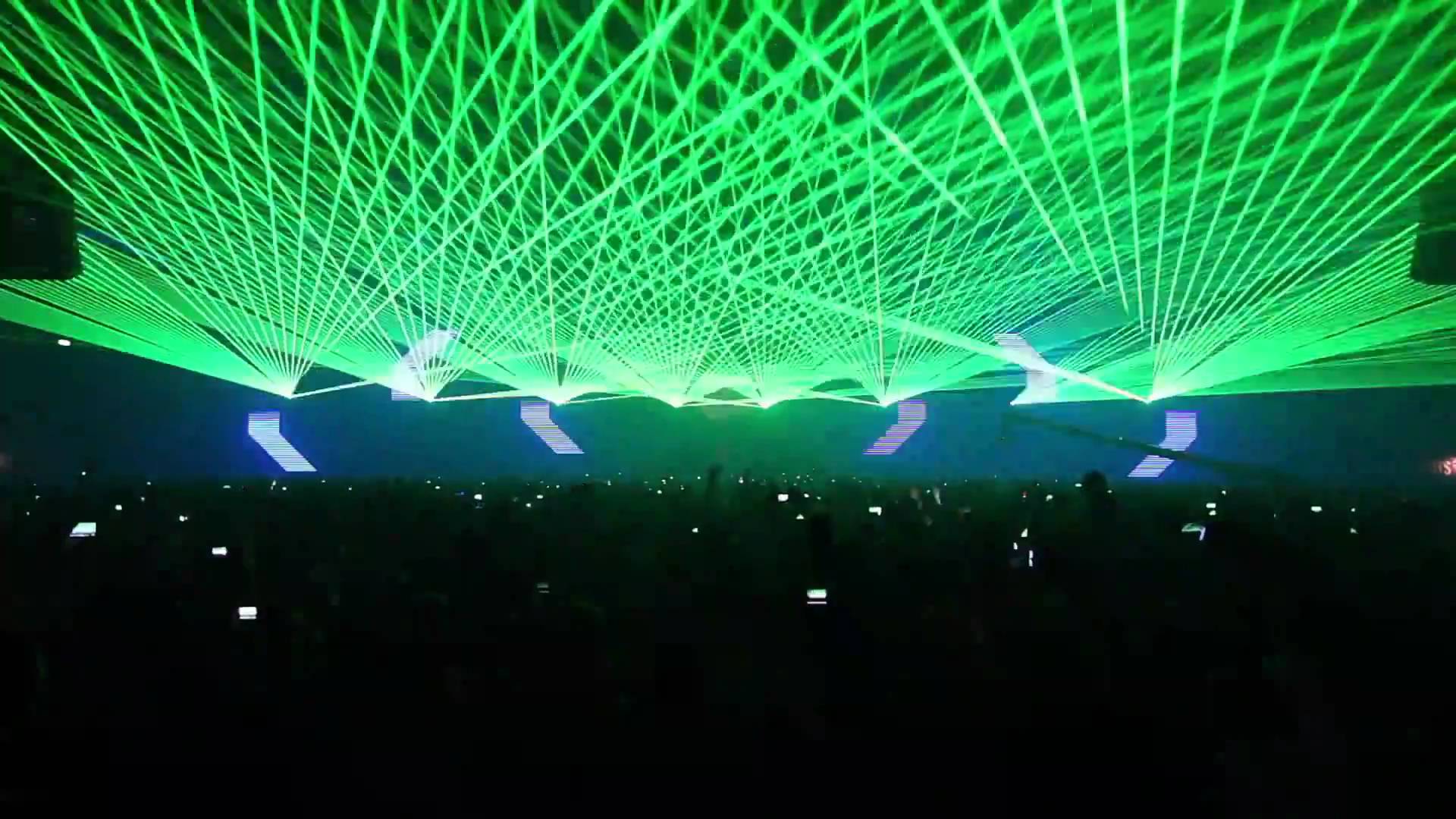 Lasershow Full HD (Avicii Opening Energy 2011). Raves