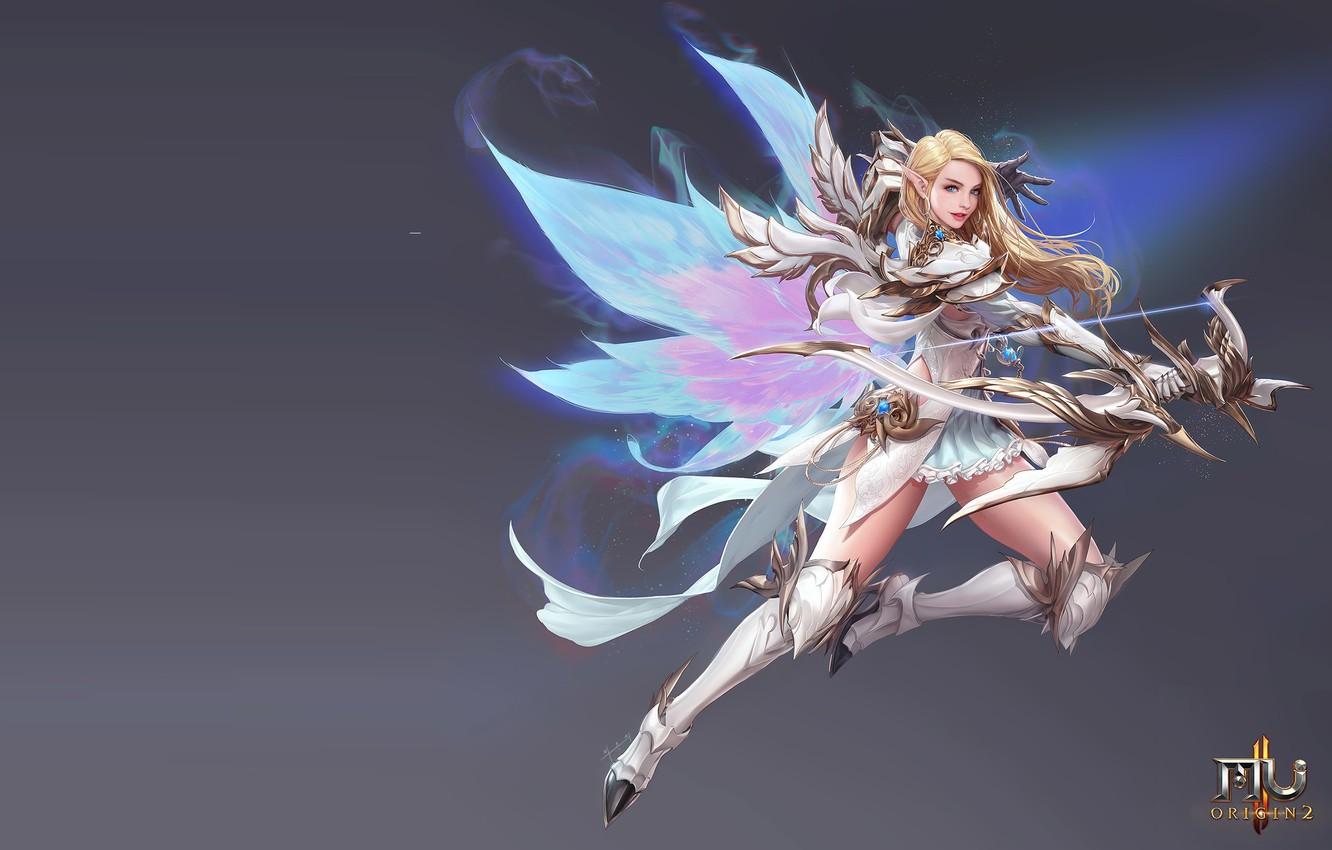 Wallpaper the game, Archer, fantasy, art, MMORPG, costume design, seunghee lee, MU origin2 -Fairy- image for desktop, section игры