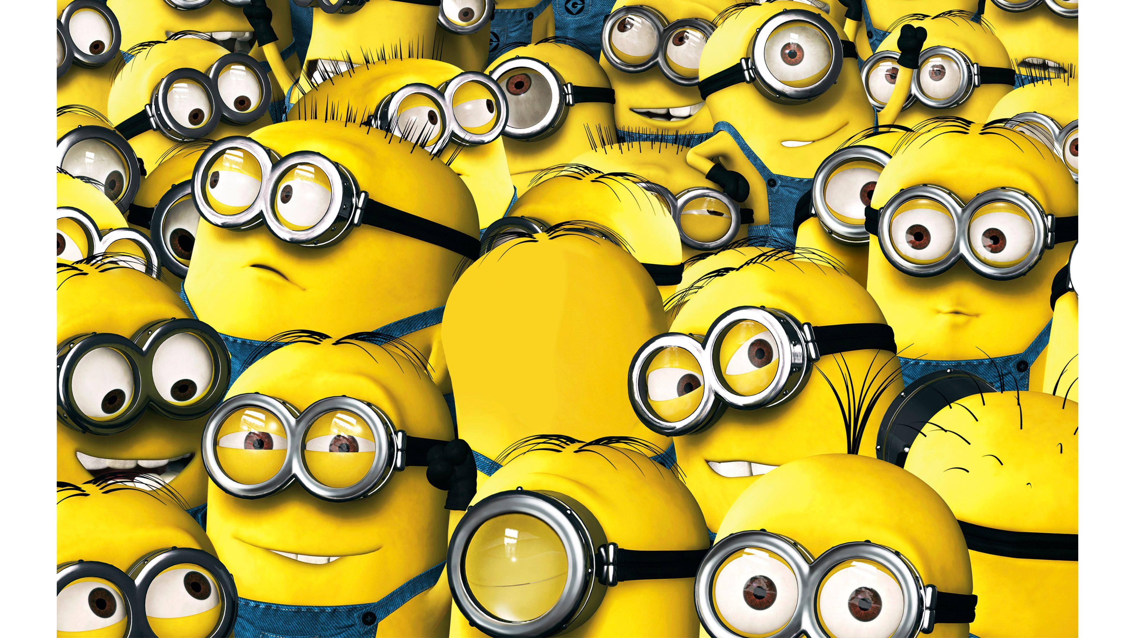 minions 4K wallpaper for your desktop or mobile screen free