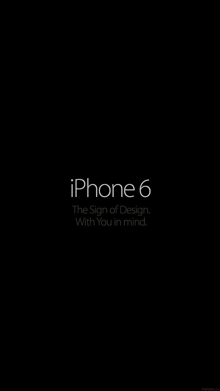 FreeiOS8. wallpaper iphone6 dark logo apple