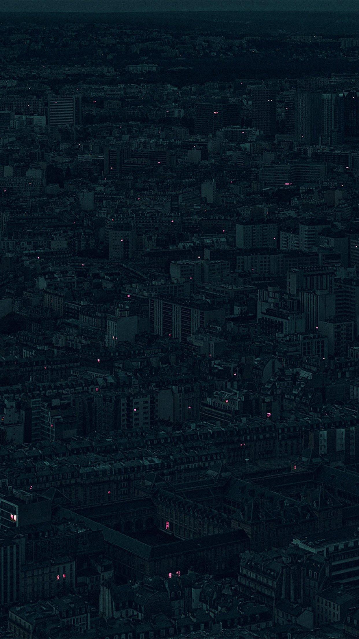 iPhone X wallpaper. night city dark minimal illustration art green