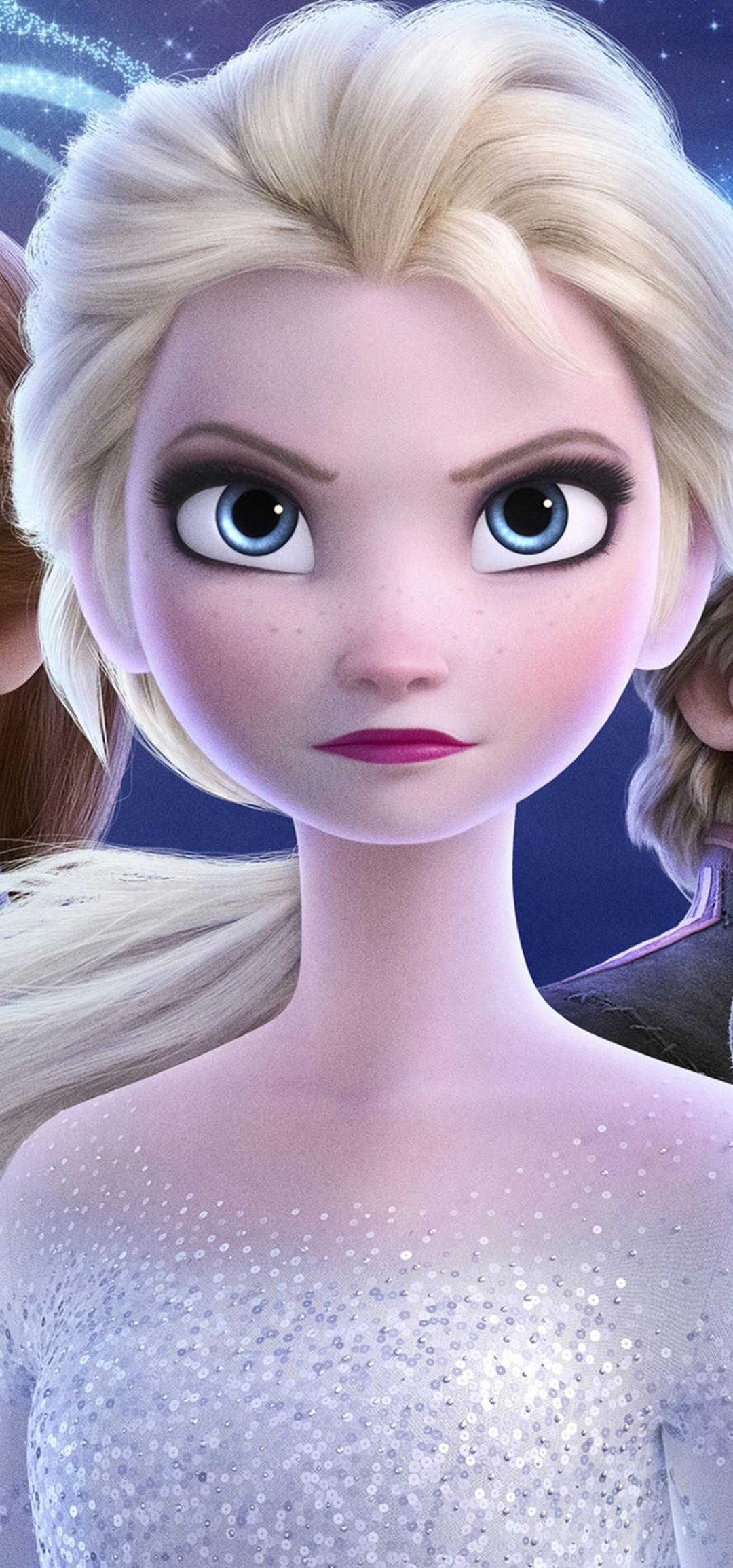 Download 1080x2310 Frozen Queen Elsa, Animation, Anna