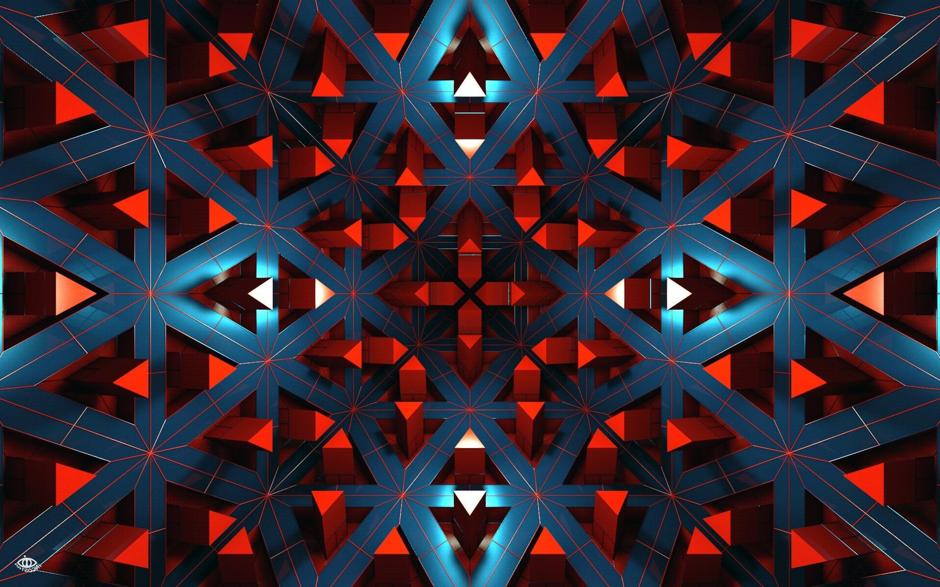 digital art abstract cgi render geometry symmetry