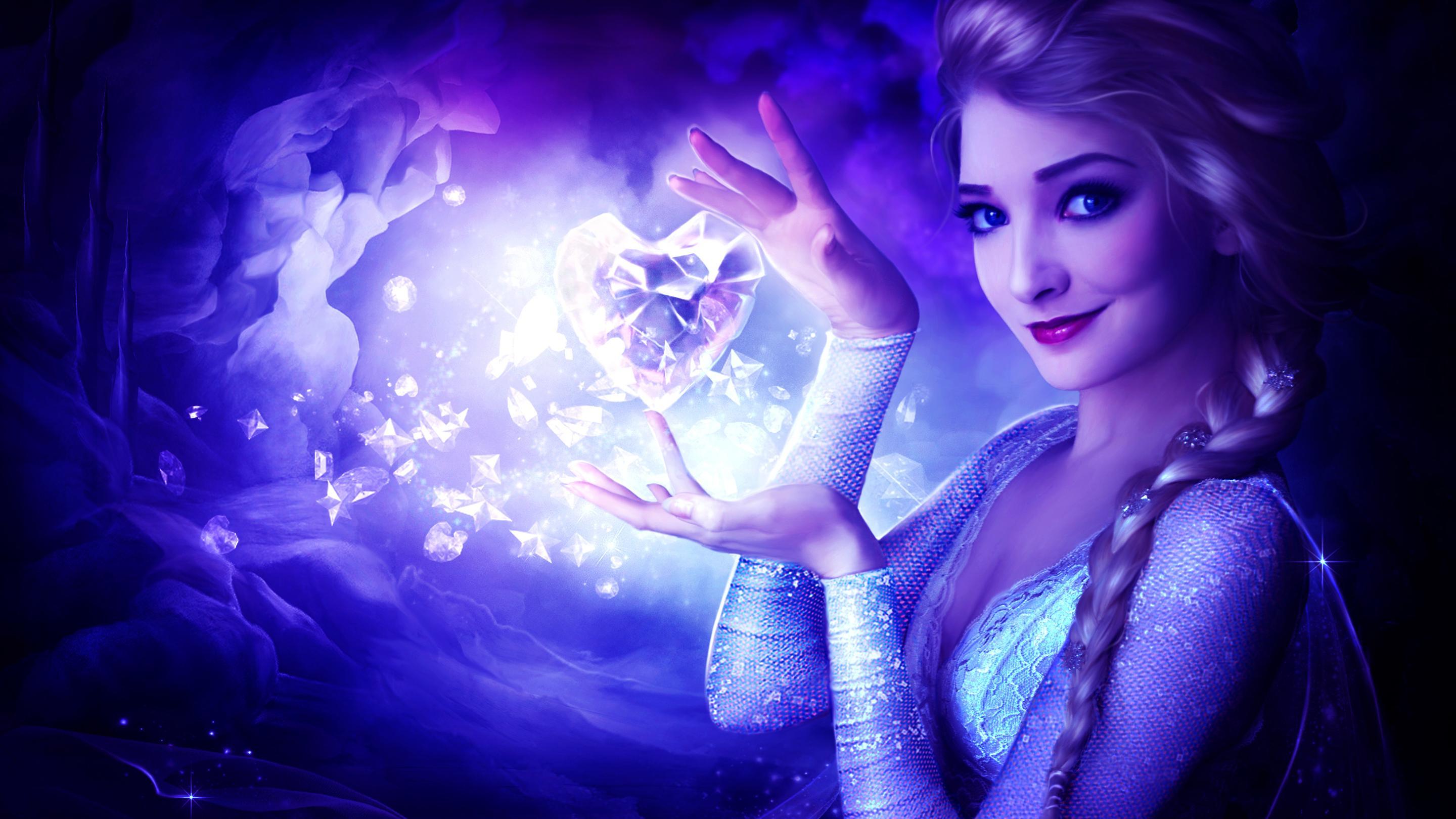 Queen Elsa Frozen Heart Wallpaper
