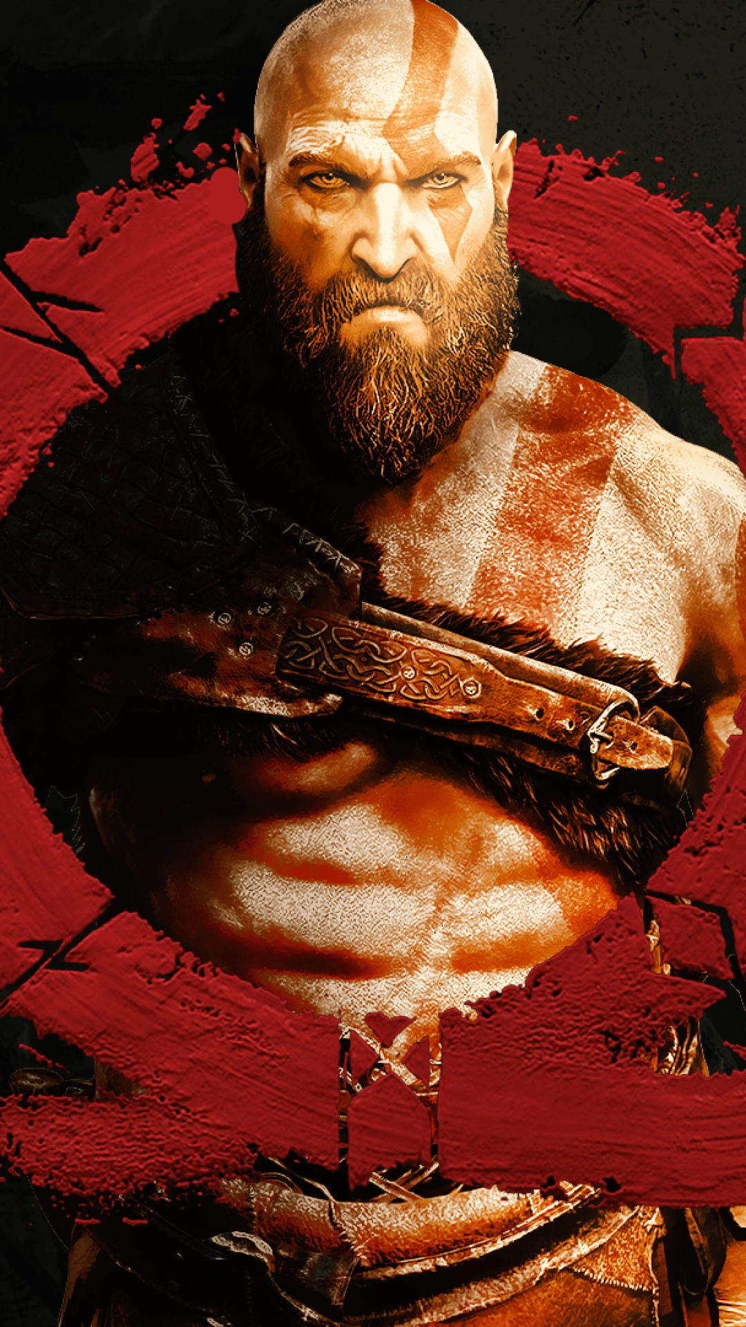 Download 1080x1920 God Of War Logo, Kratos Wallpaper