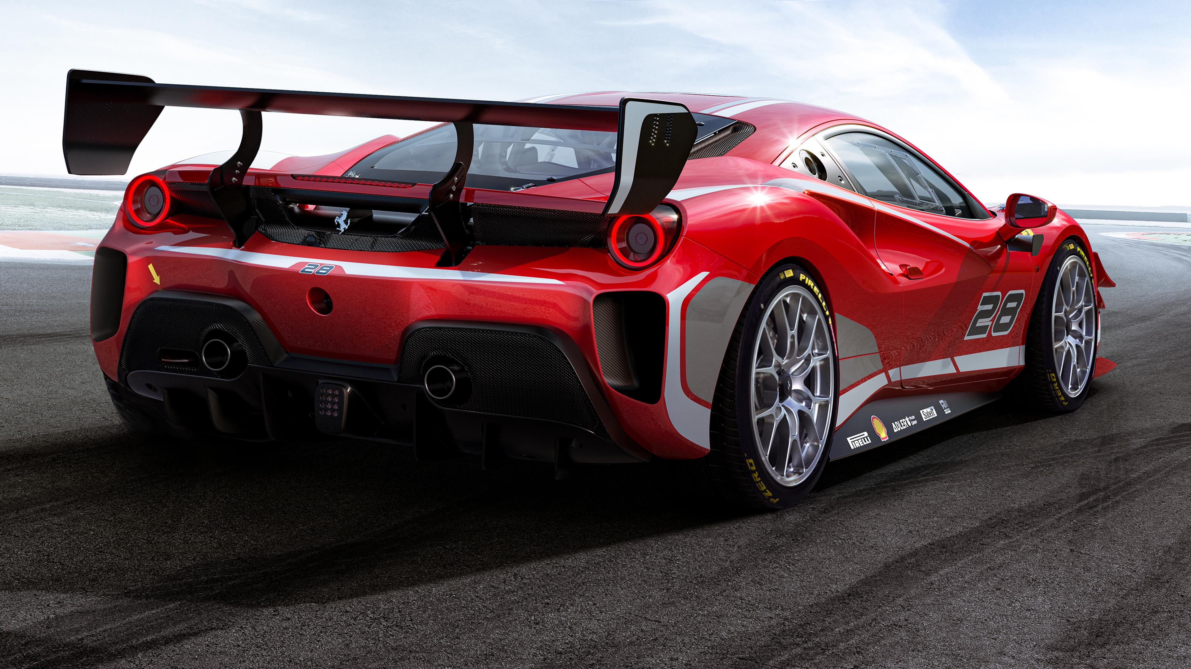 Ferrari 488 Challenge Evo 2020 4K Wallpaper. HD Car