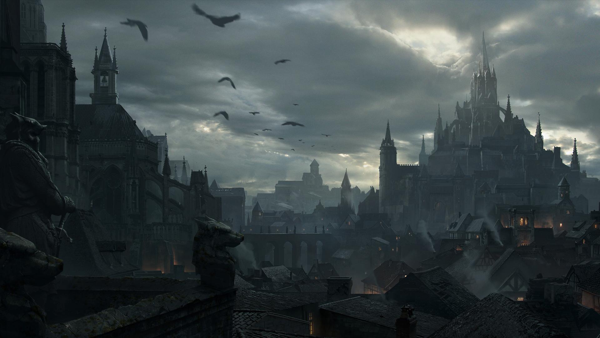 Dark city. Wallpaper from Diablo Immortal