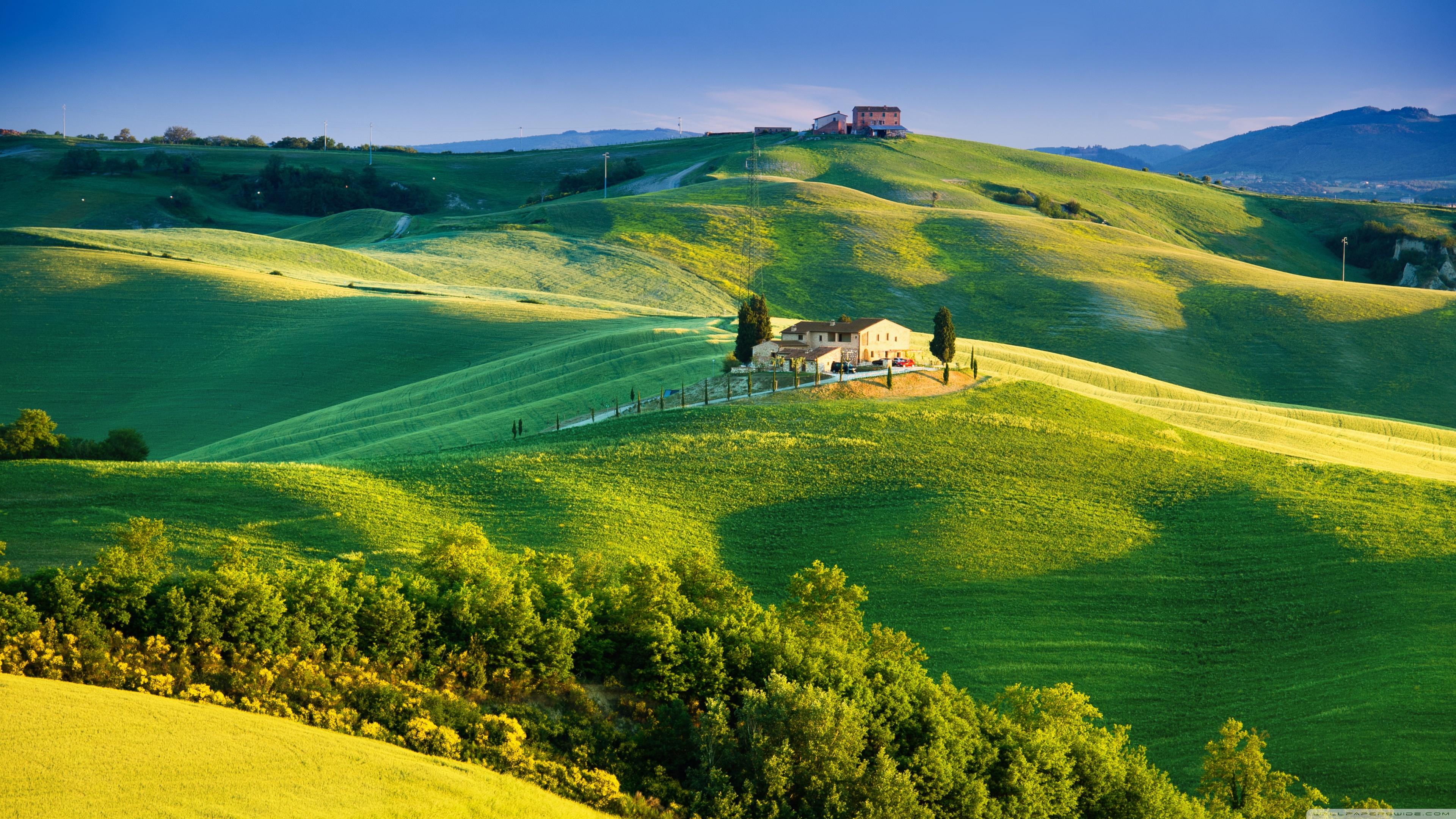 Beautiful Tuscany Landscape Ultra HD Desktop Background Wallpaper