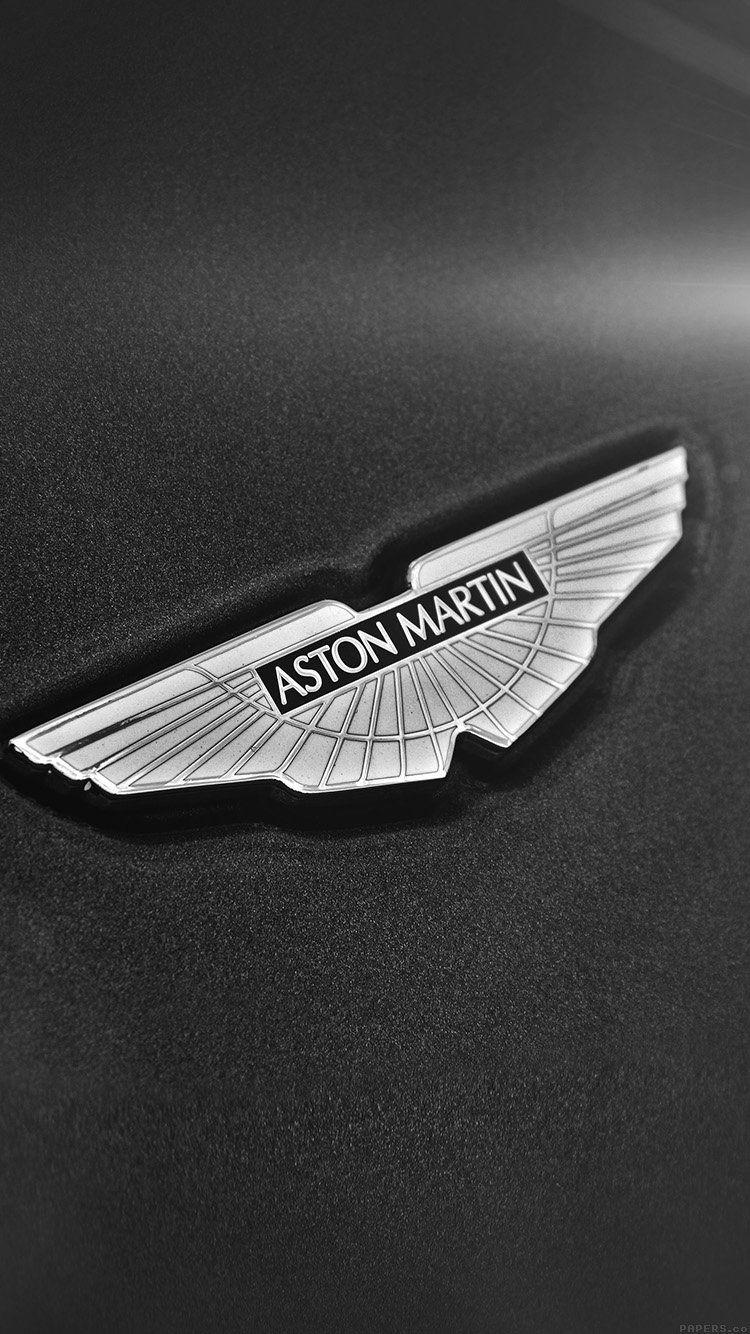 ASTON MARTIN LOGO CAR BW DARK WALLPAPER HD IPHONE. Aston martin