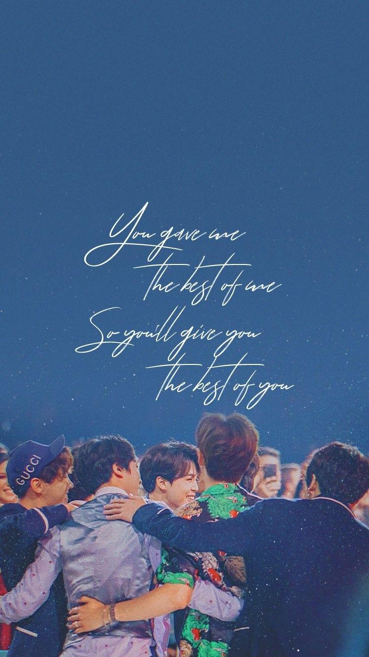 i'm not crying you are. BTS. Bts wallpaper lyrics