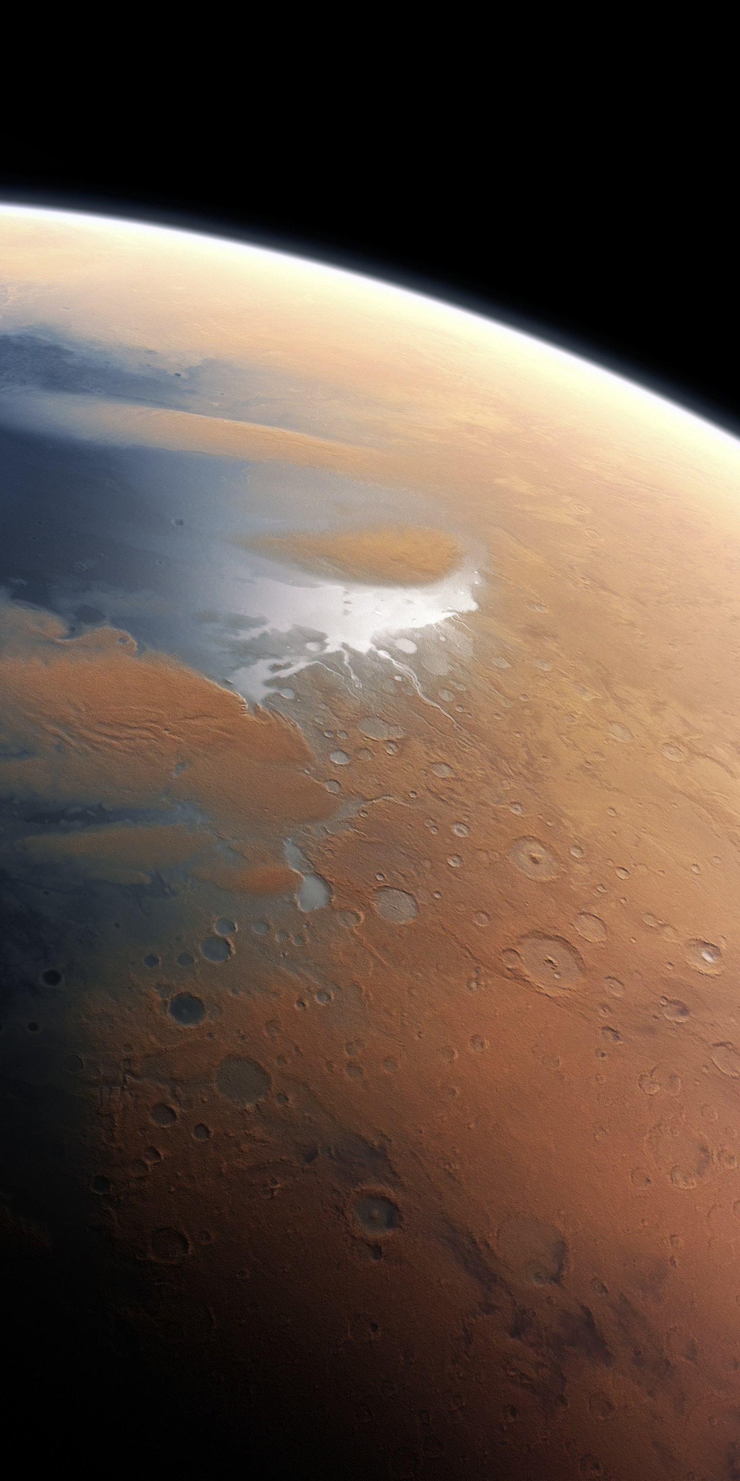 Download 1440x2880 wallpaper mars, space, surface, planet